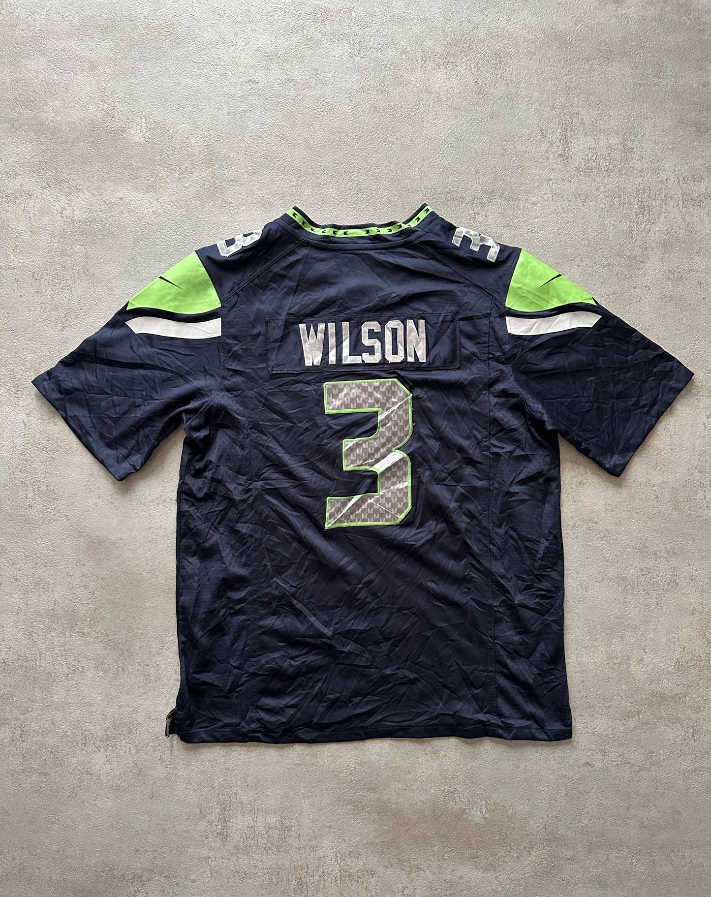 NIKE SEATTLE SEAHAWKS RUSSELL WILSON JERSEY - MEDIUM