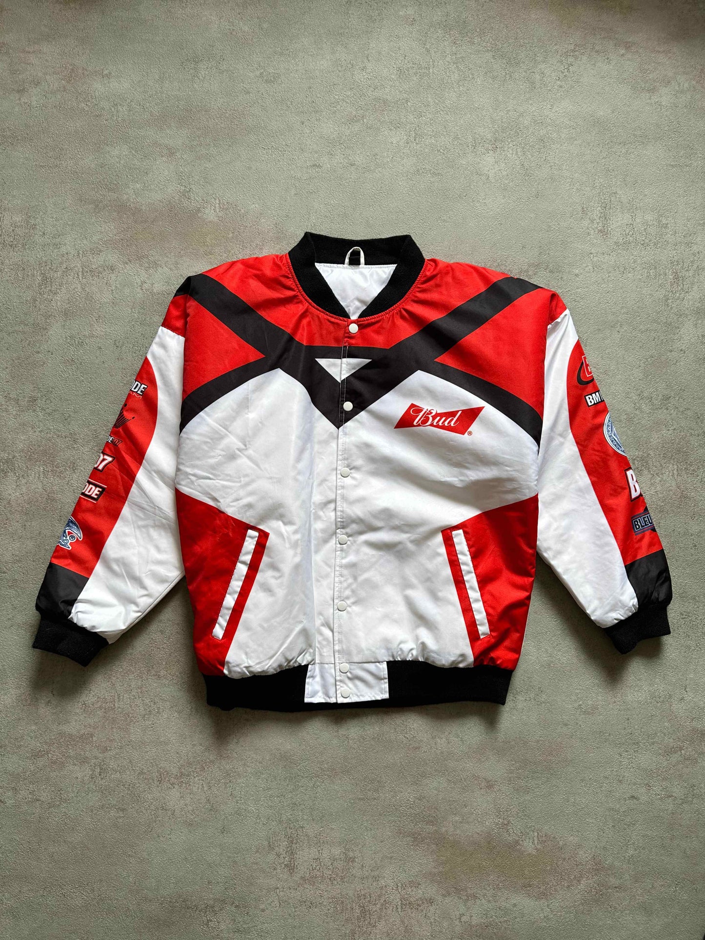 BLEUMODE SATIN JACKET - LARGE