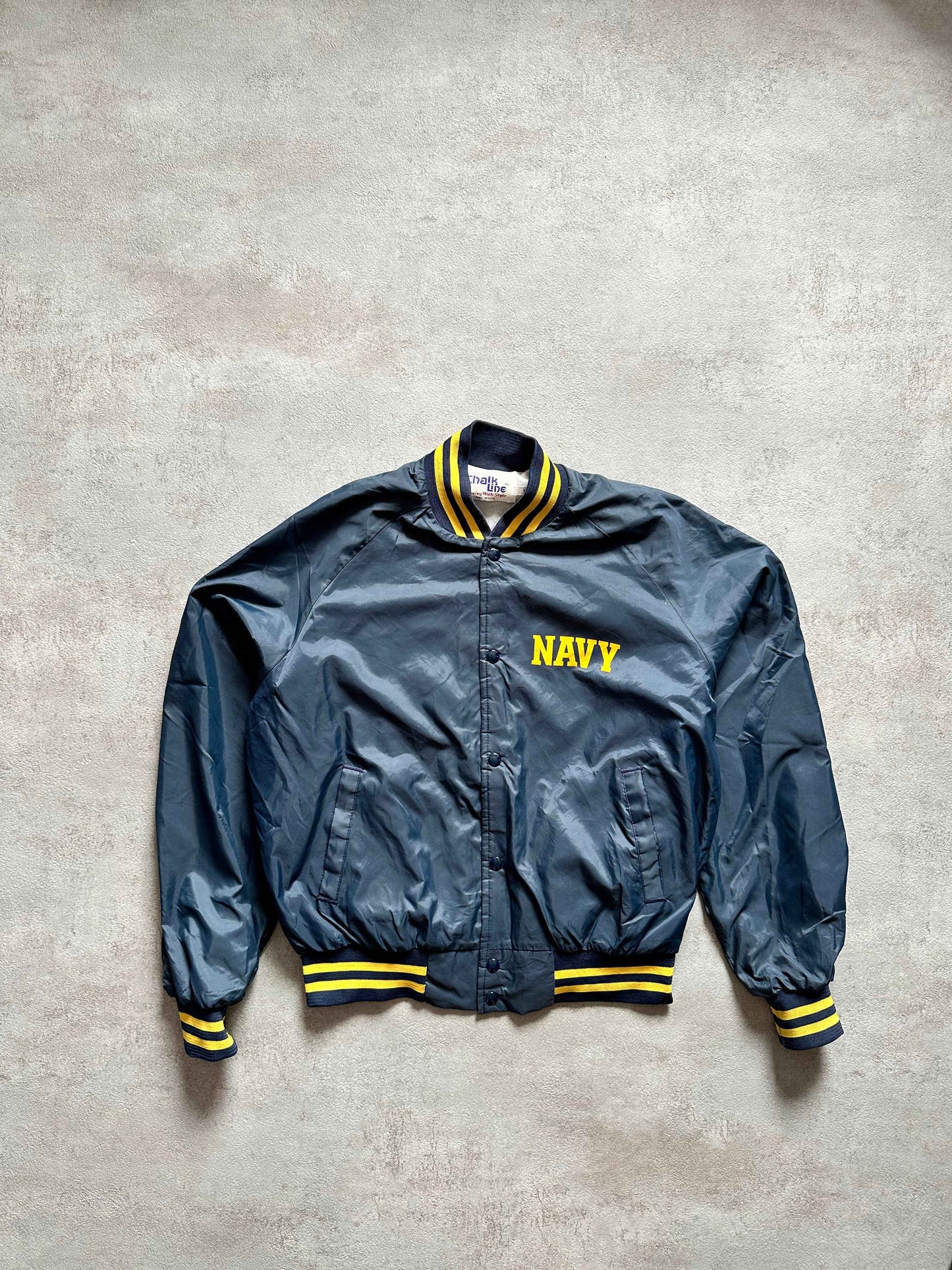 VINTAGE NAVY JACKET - MEDIUM
