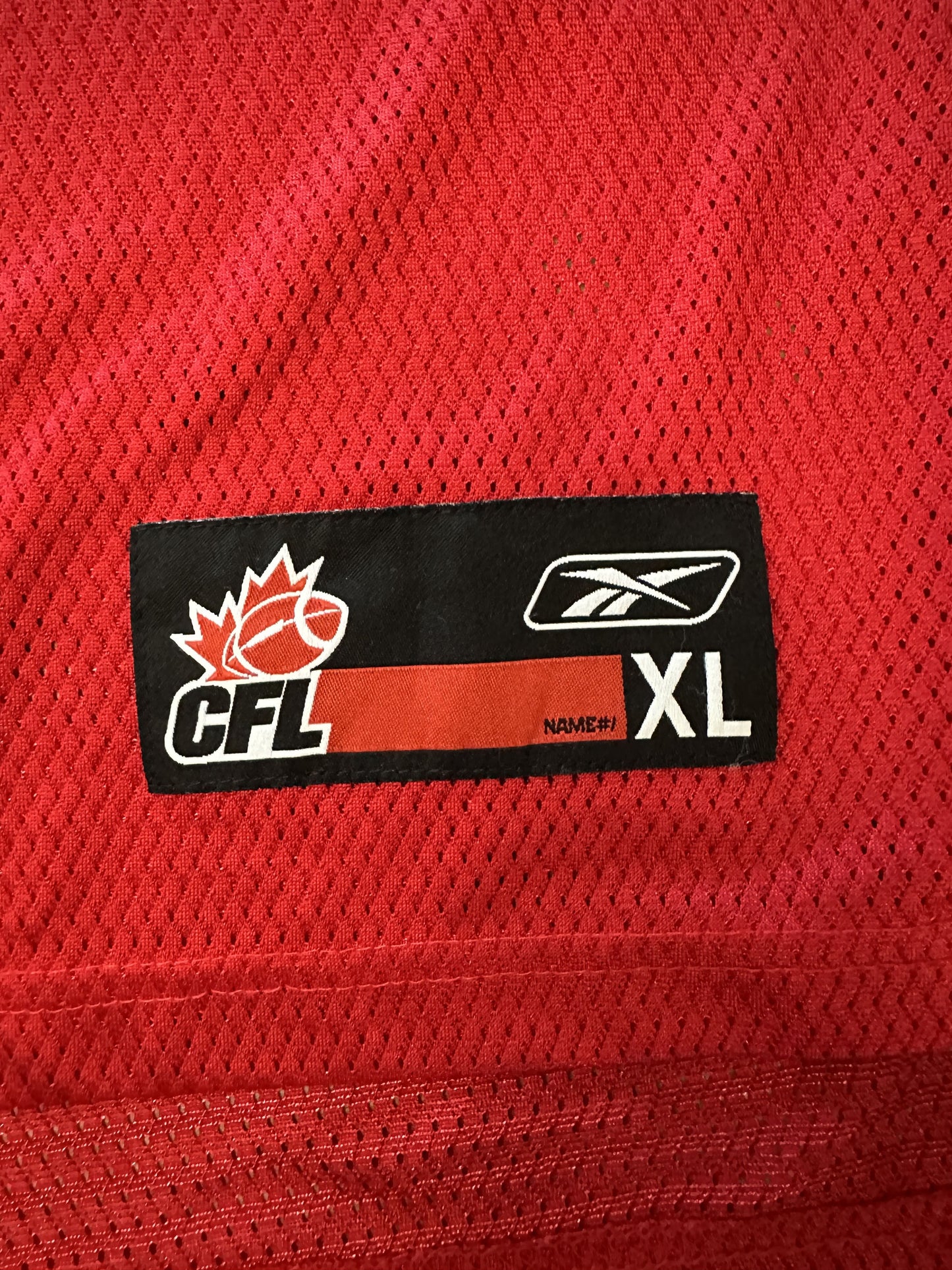 REEBOK CALGARY STAMPEDERS JERSEY - XLARGE