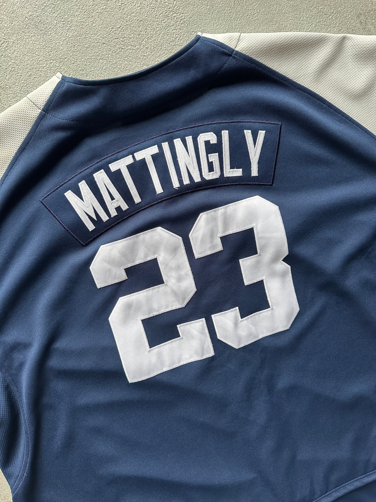VINTAGE NIKE NEW YORK YANKEES DON MATTINGLY JERSEY - XXLARGE