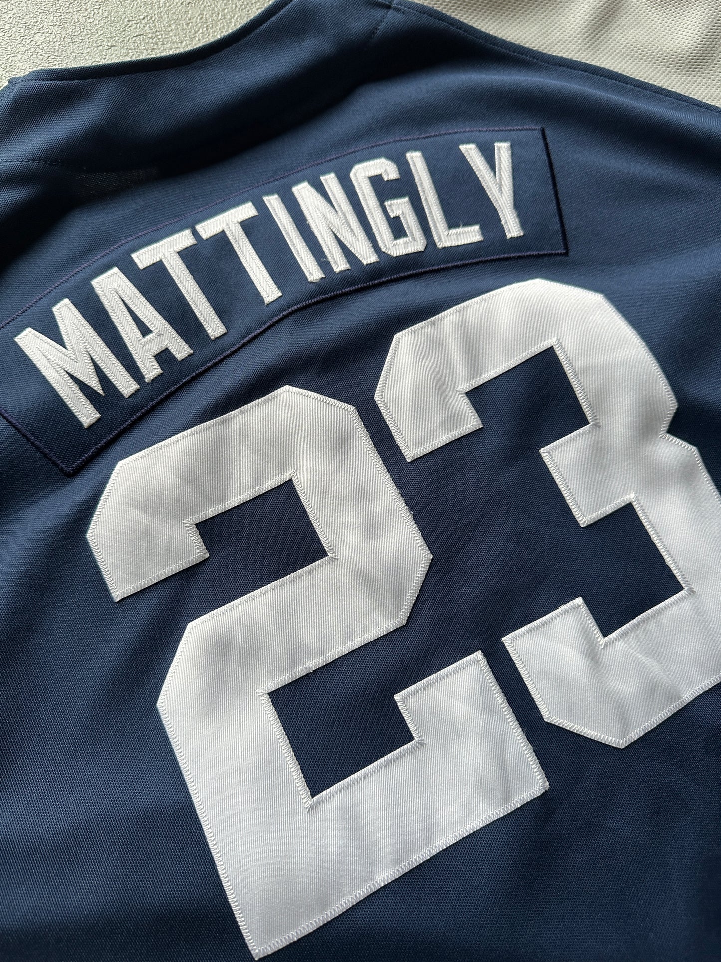 VINTAGE NIKE NEW YORK YANKEES DON MATTINGLY JERSEY - XXLARGE