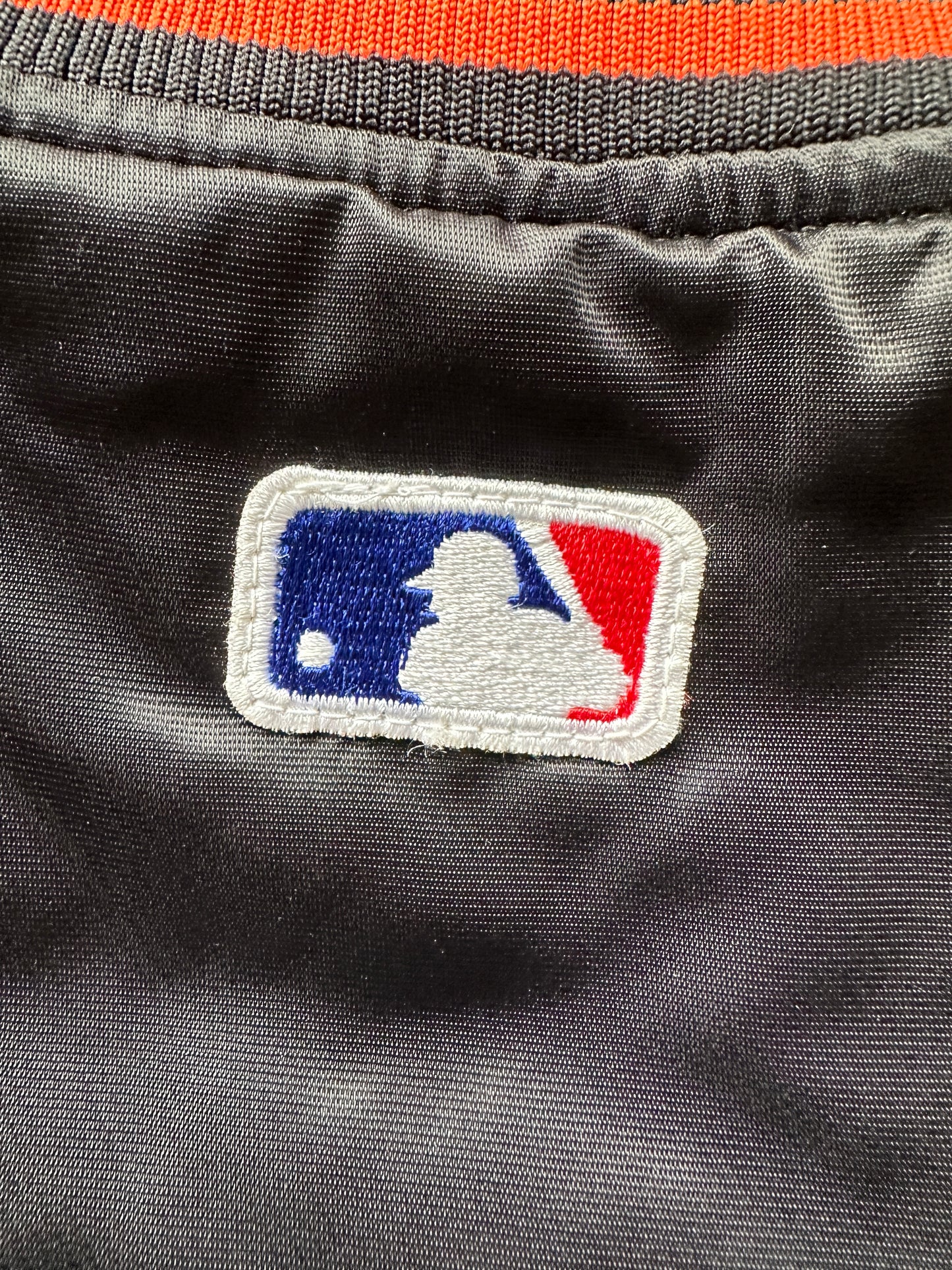 VINTAGE STARTER NEW YORK METS SATIN JACKET - MEDIUM