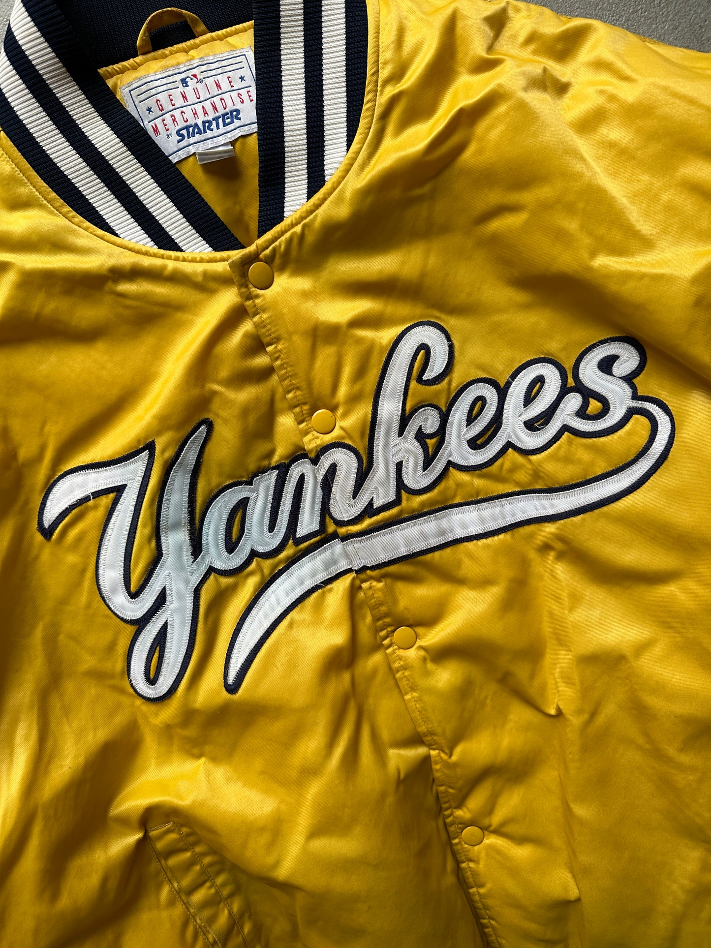 VINTAGE NEW YORK YANKEES SATIN JACKET - XXLARGE