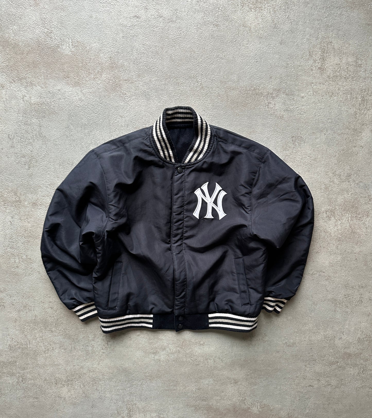 VINTAGE NEW YORK YANKEES REVERSIBLE JACKET - XSMALL