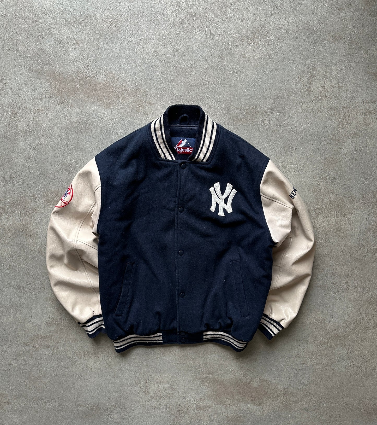 VINTAGE NEW YORK YANKEES VARSITY JACKET - XLARGE