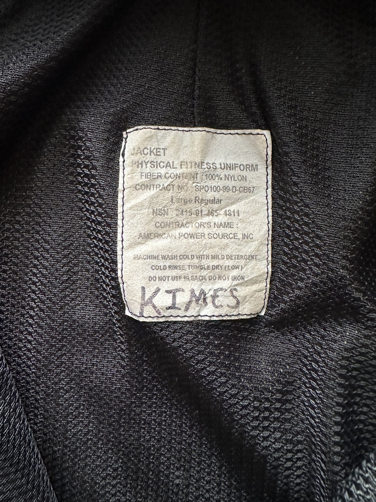 US ARMY IPFU REFLECTIVE TRACK JACKET - LARGE
