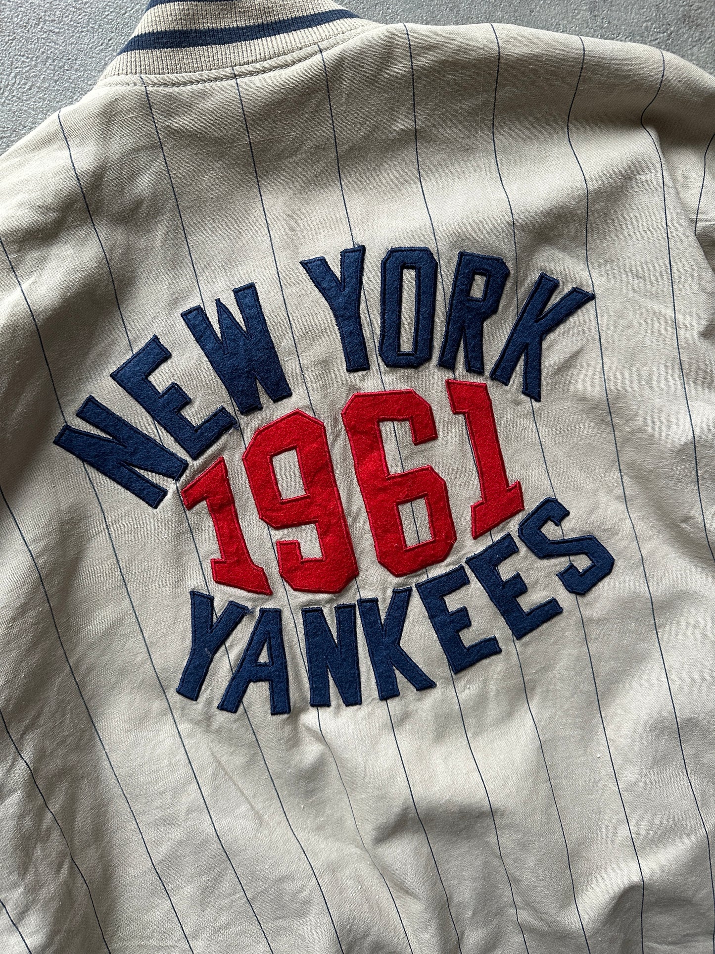 VINTAGE NEW YORK YANKEES REVERSIBLE JACKET - MEDIUM