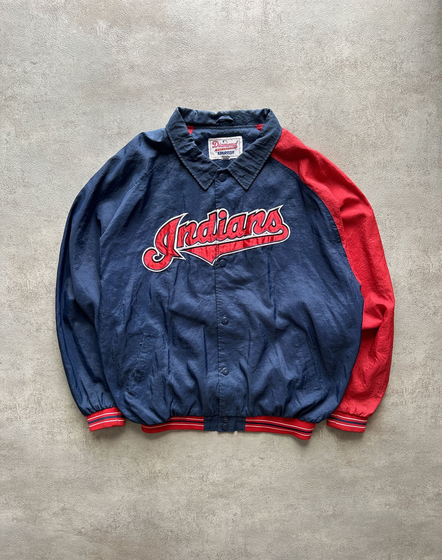 STARTER CLEVELAND INDIANS JACKET - XXLARGE