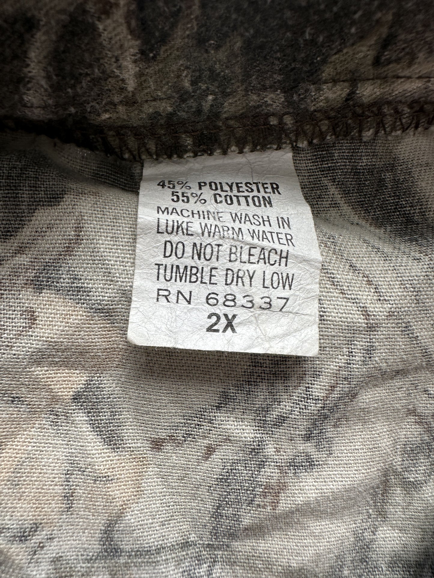 VINTAGE REALTREE CAMO SHIRT - XXLARGE