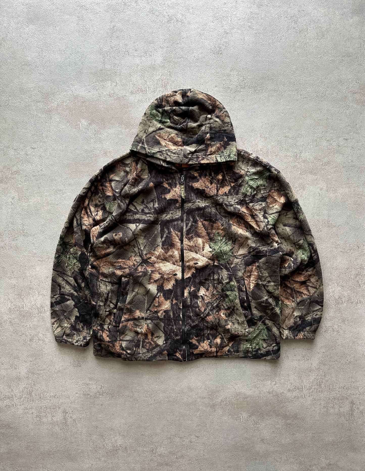 VINTAGE REALTREE FLEECE JACKET - XXLARGE