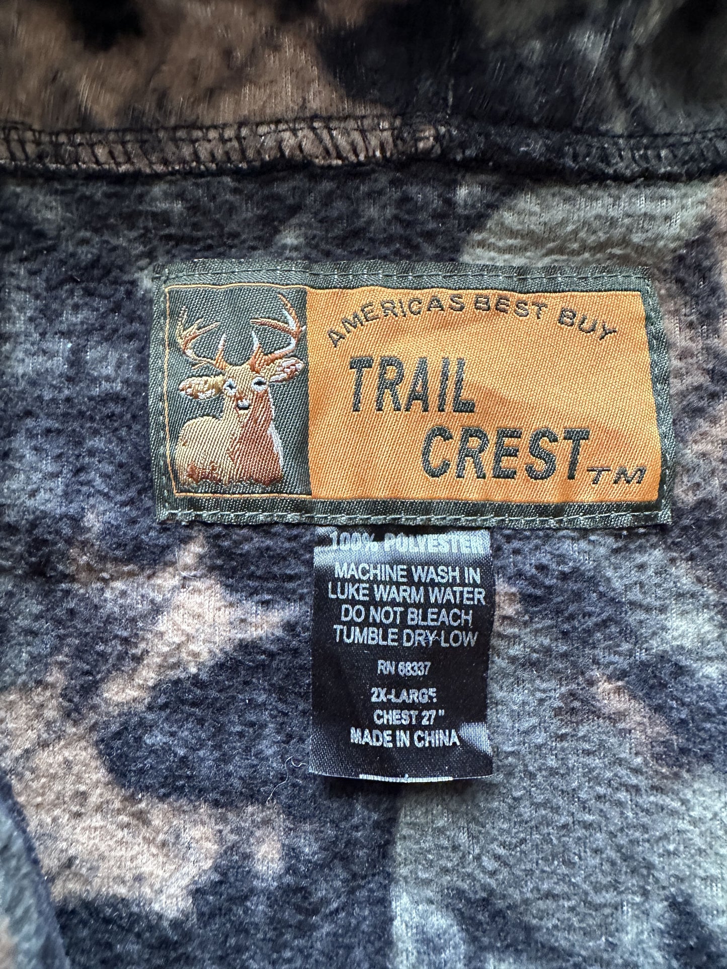 VINTAGE REALTREE FLEECE JACKET - XXLARGE