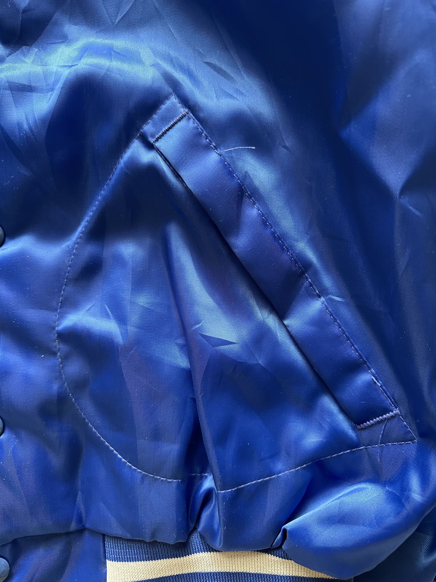 VINTAGE ERICKSON AUCTION SATIN JACKET - MEDIUM