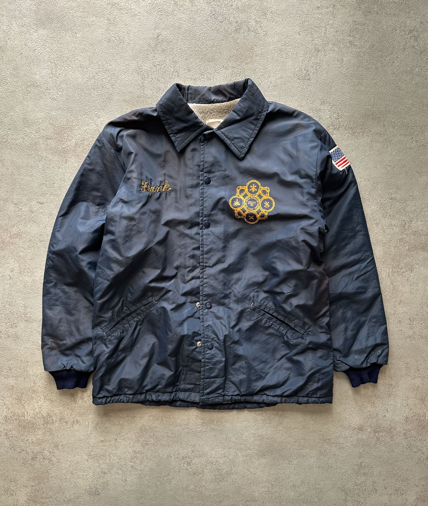 VINTAGE PLUMBERS COACH JACKET - MEDIUM