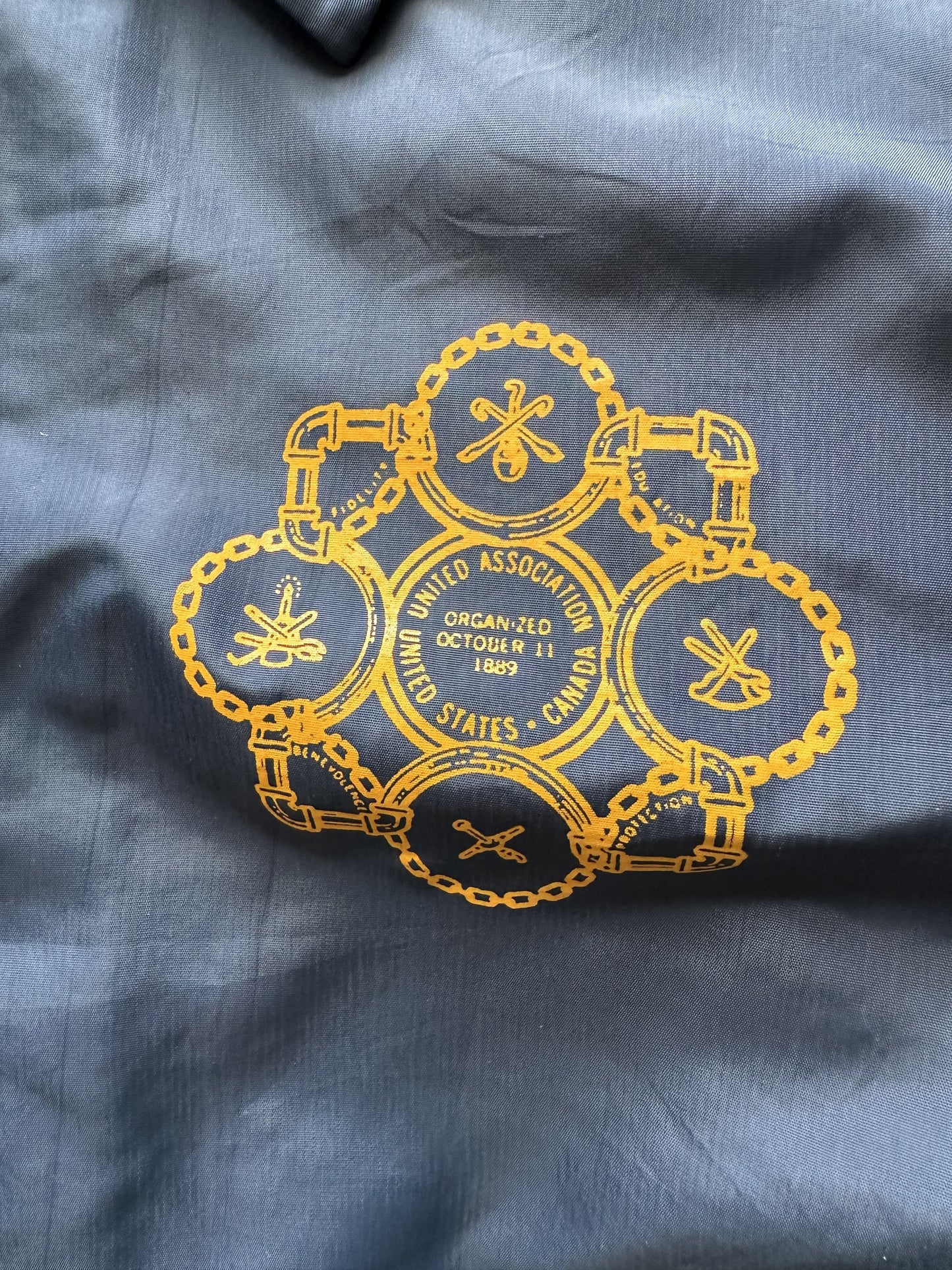 VINTAGE PLUMBERS COACH JACKET - MEDIUM