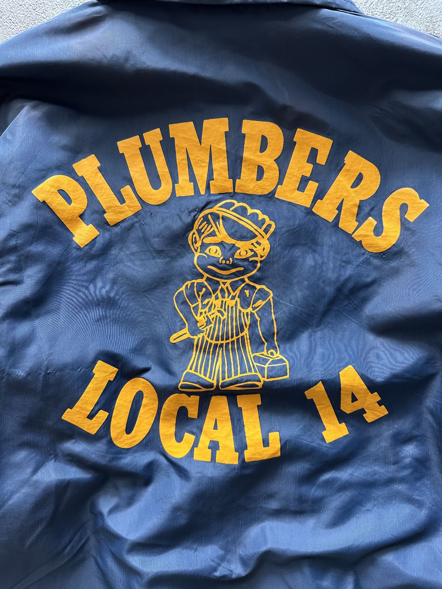 VINTAGE PLUMBERS COACH JACKET - MEDIUM