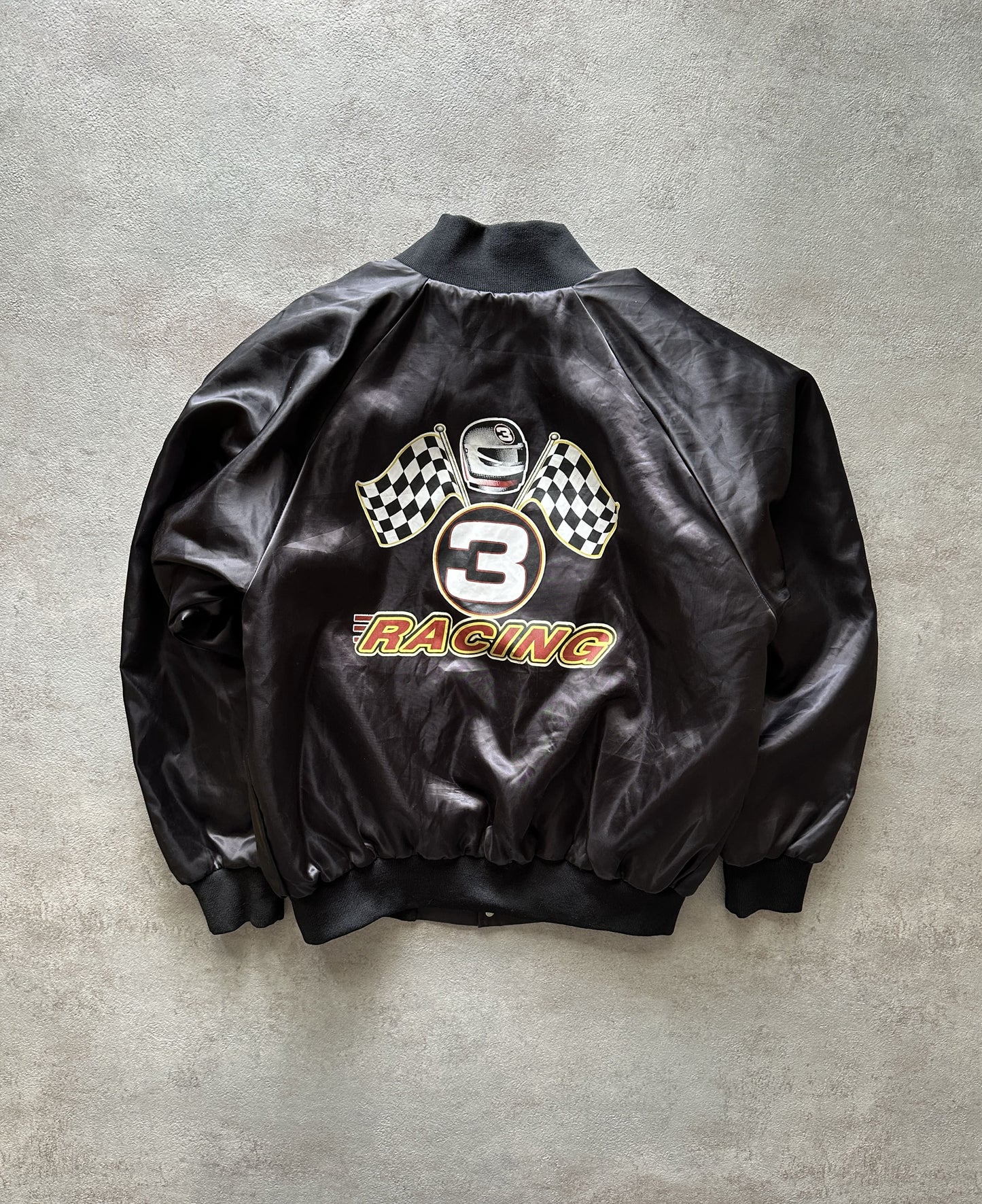 VINTAGE RACING SATIN JACKET - XLARGE