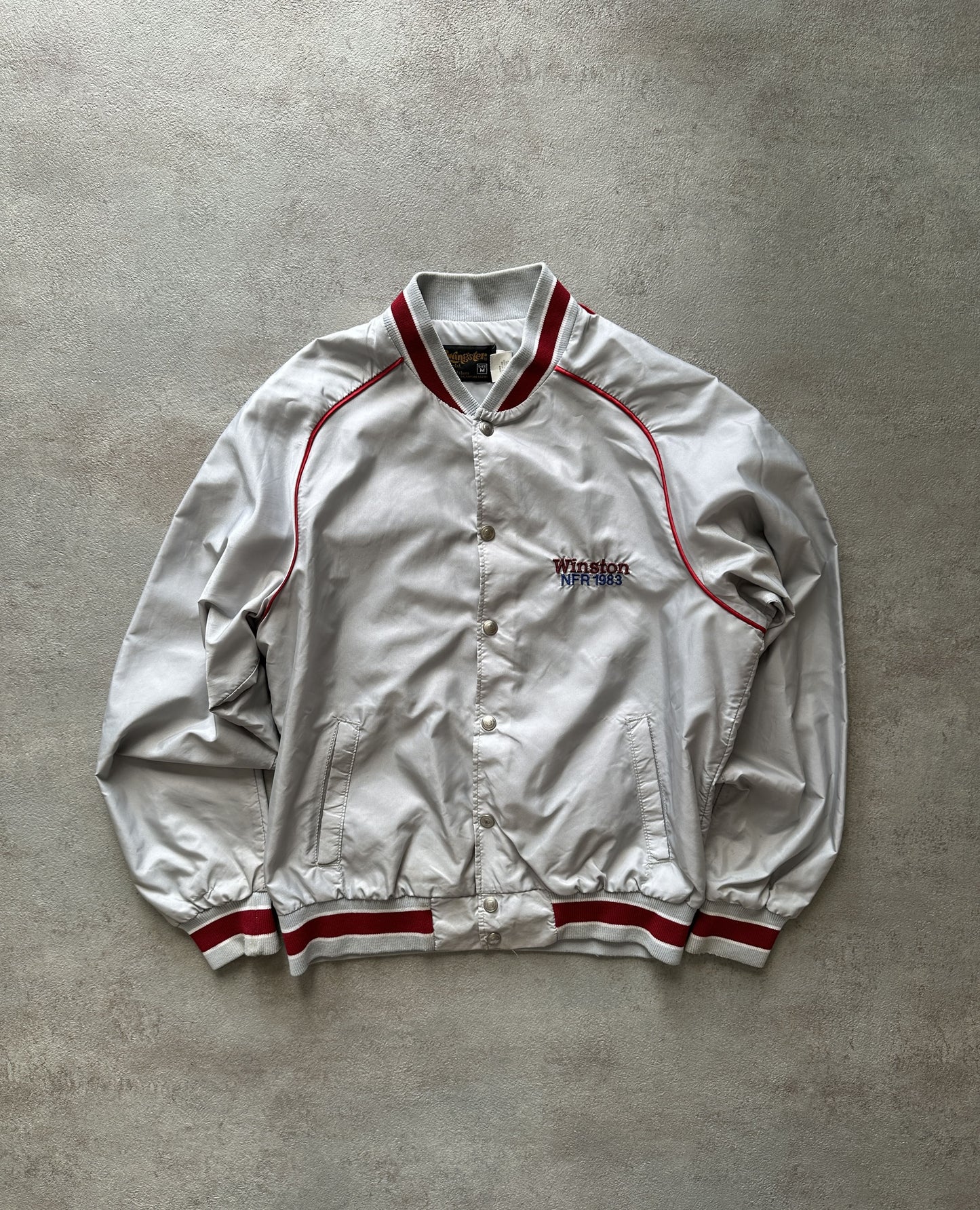 VINTAGE WINSTON NFR RODEO 1983 SATIN JACKET - MEDIUM