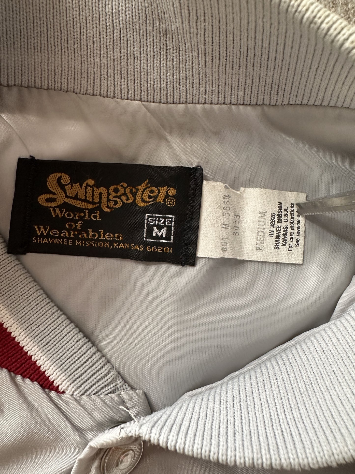 VINTAGE WINSTON NFR RODEO 1983 SATIN JACKET - MEDIUM