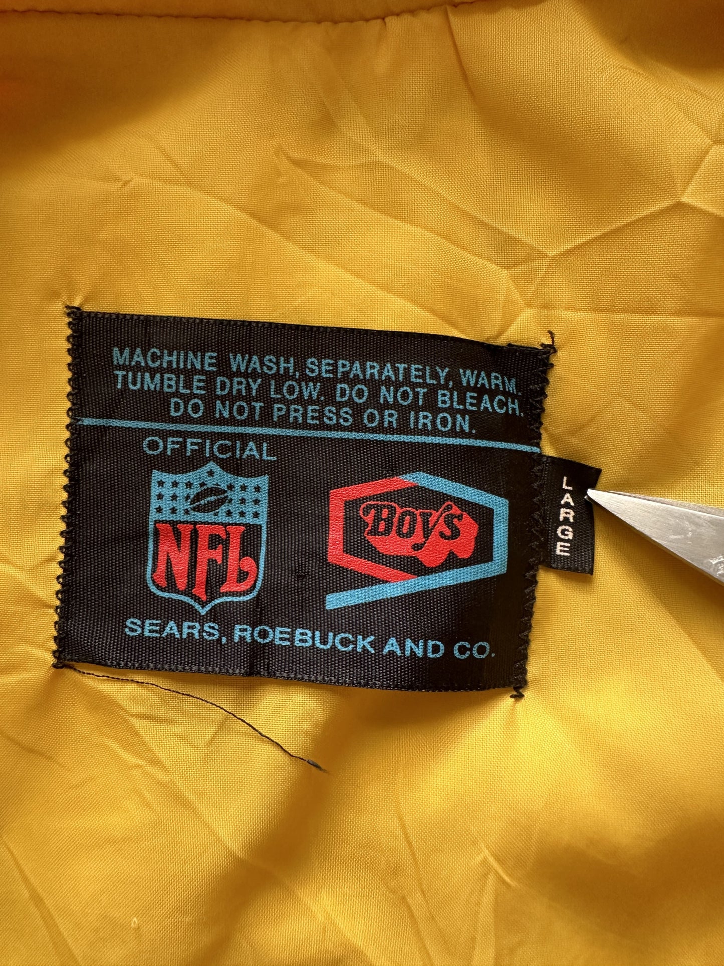VINTAGE WASHINGTON REDSKINS SLEEVELESS JACKET - XSMALL