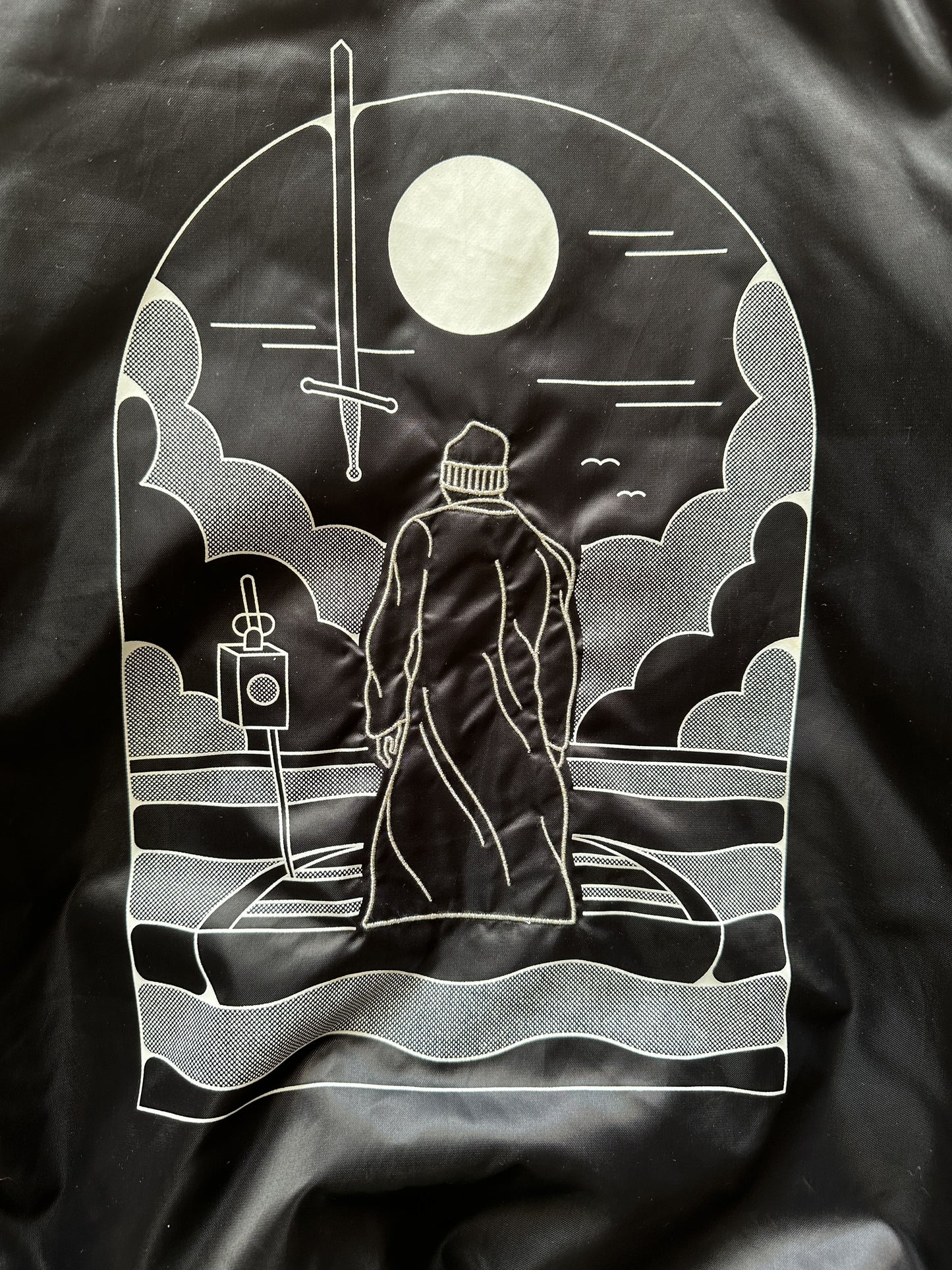 JON BELLION GLORY SOUND PREP SATIN JACKET - MEDIUM