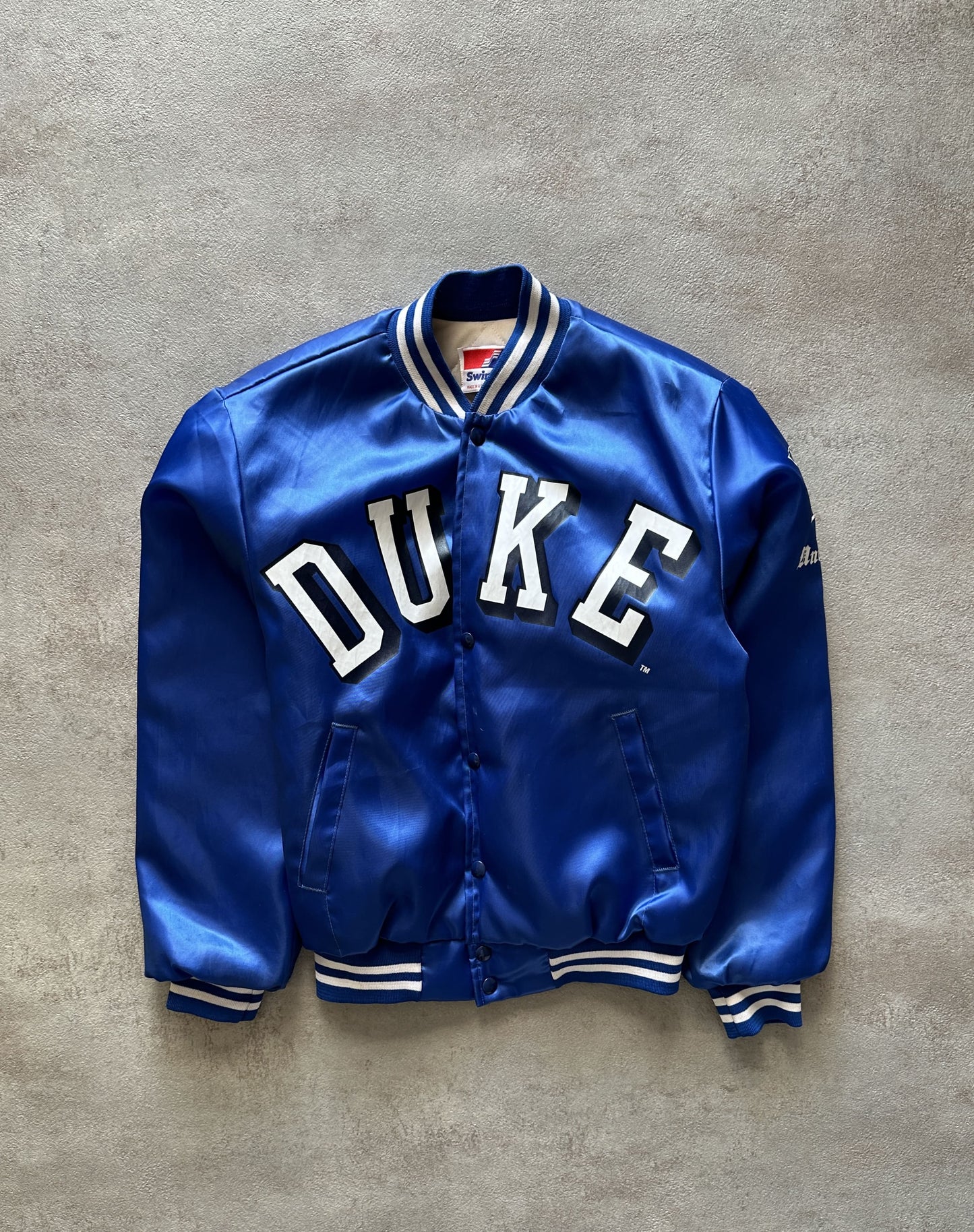 VINTAGE DUKE UNIVERSITY SATIN JACKET - SMALL