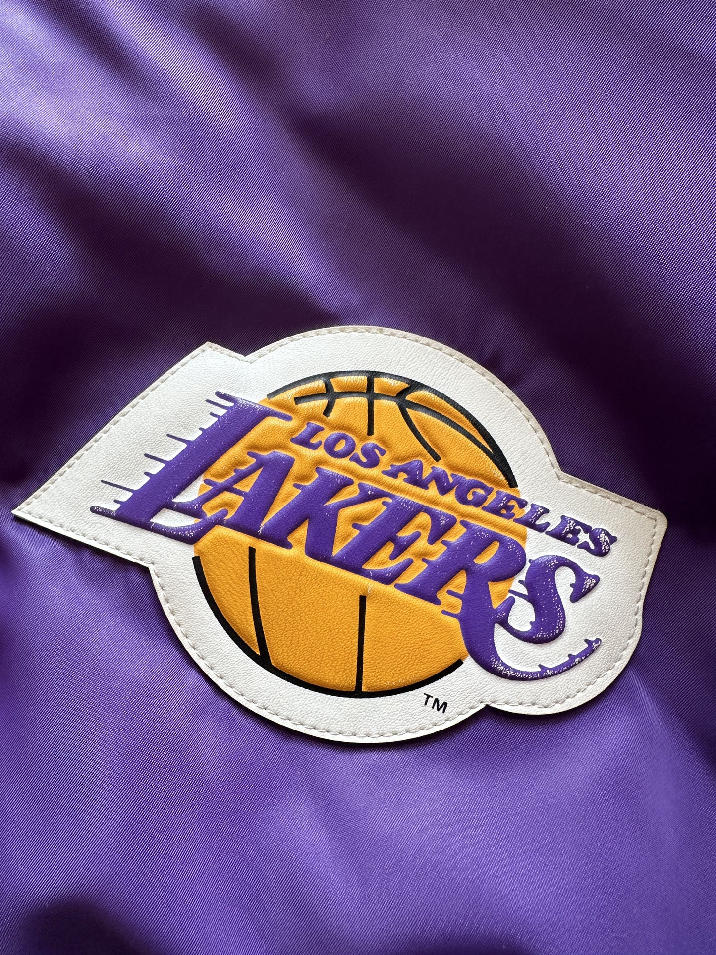 VINTAGE SPALDING LOS ANGELES LAKERS SATIN JACKET -