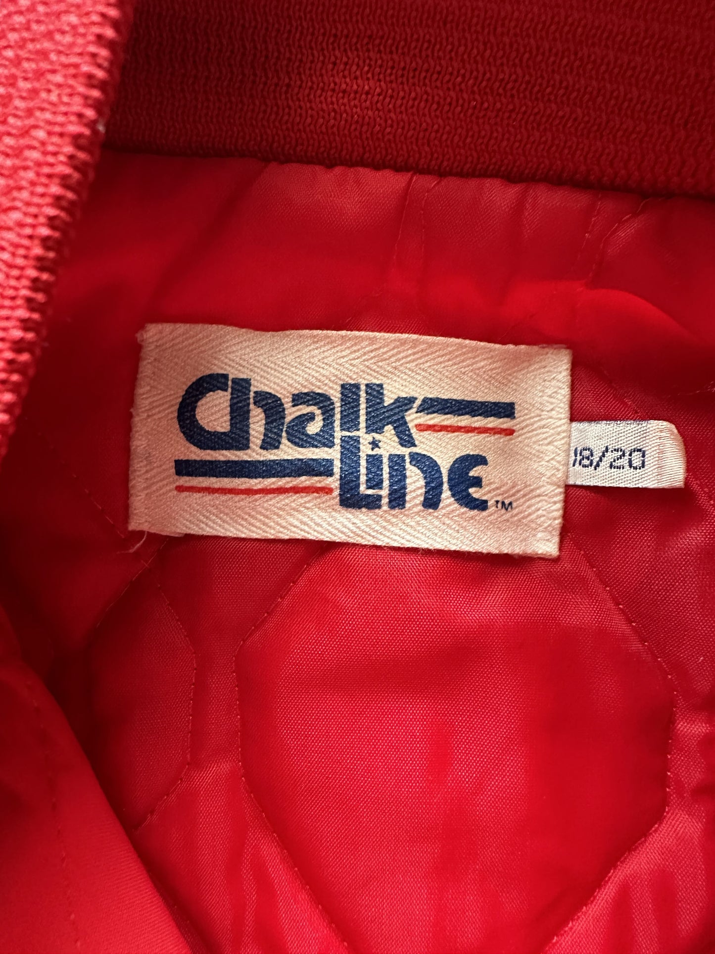VINTAGE CHALK LINE CHICAGO BULLS SATIN JACKET - SMALL