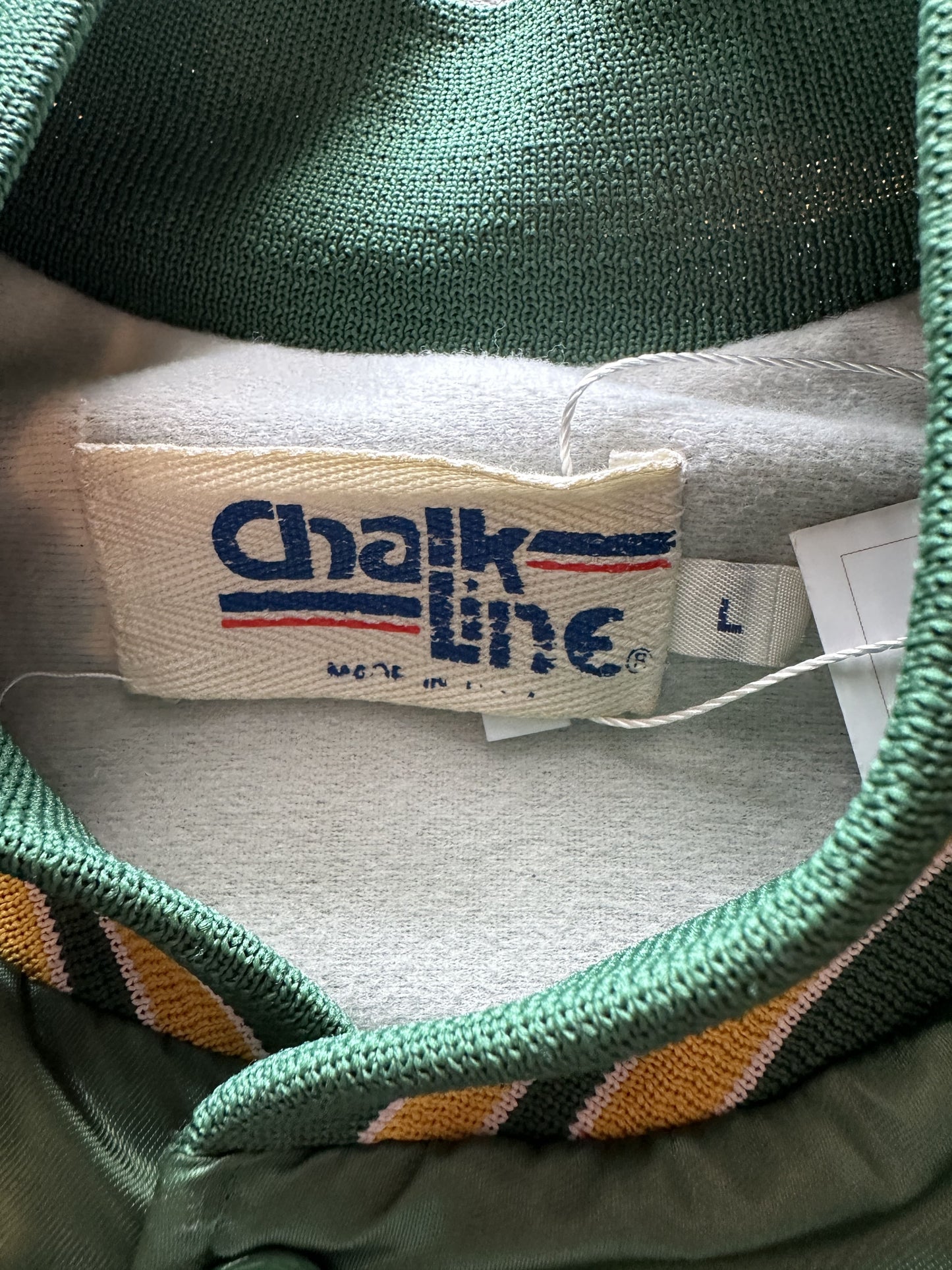 VINTAGE CHALK LINE OAKLAND ATHLETICS SATIN JACKET - LARGE