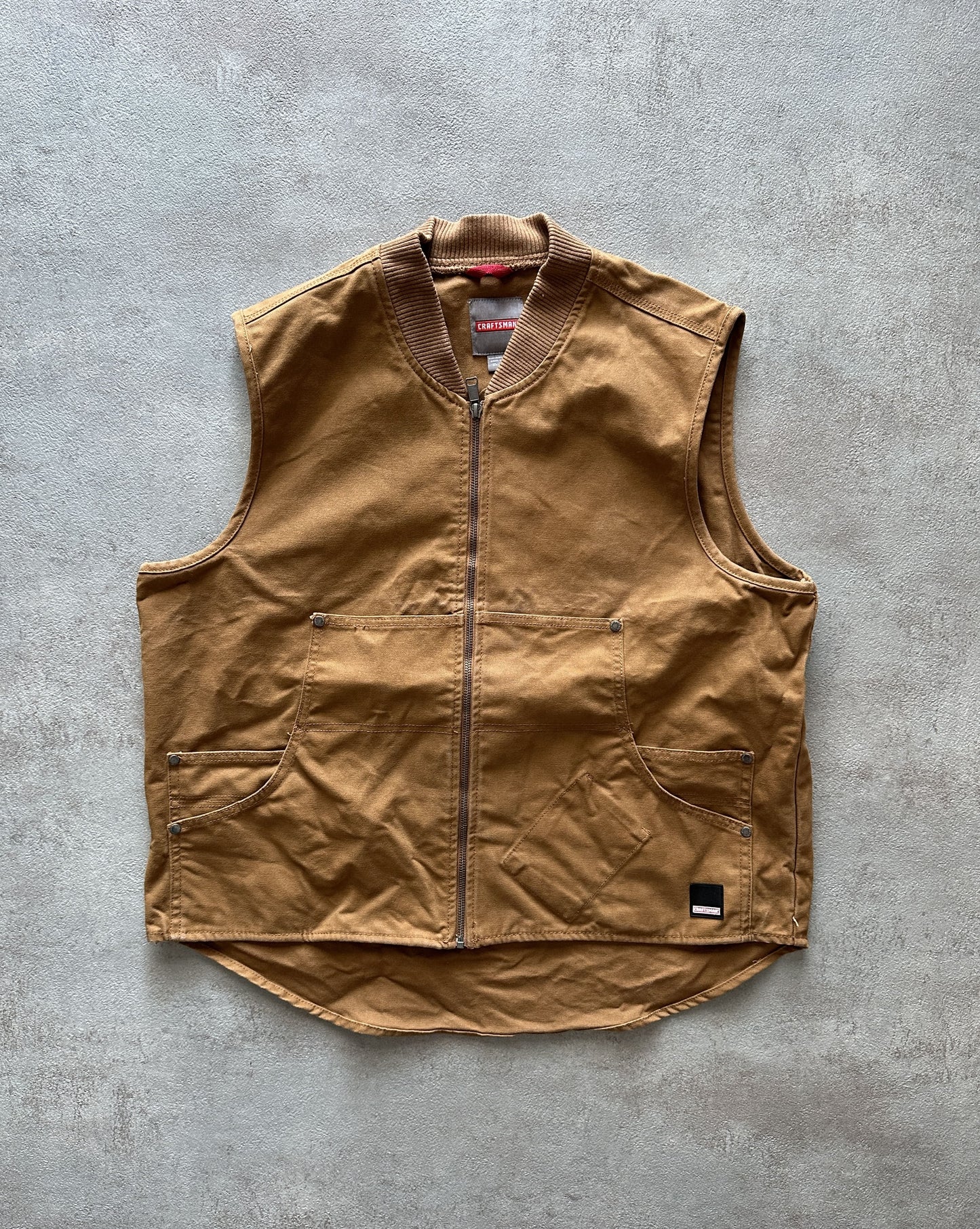 VINTAGE WORKWEAR CRAFTSMAN SLEEVELESS JACKET - XLARGE