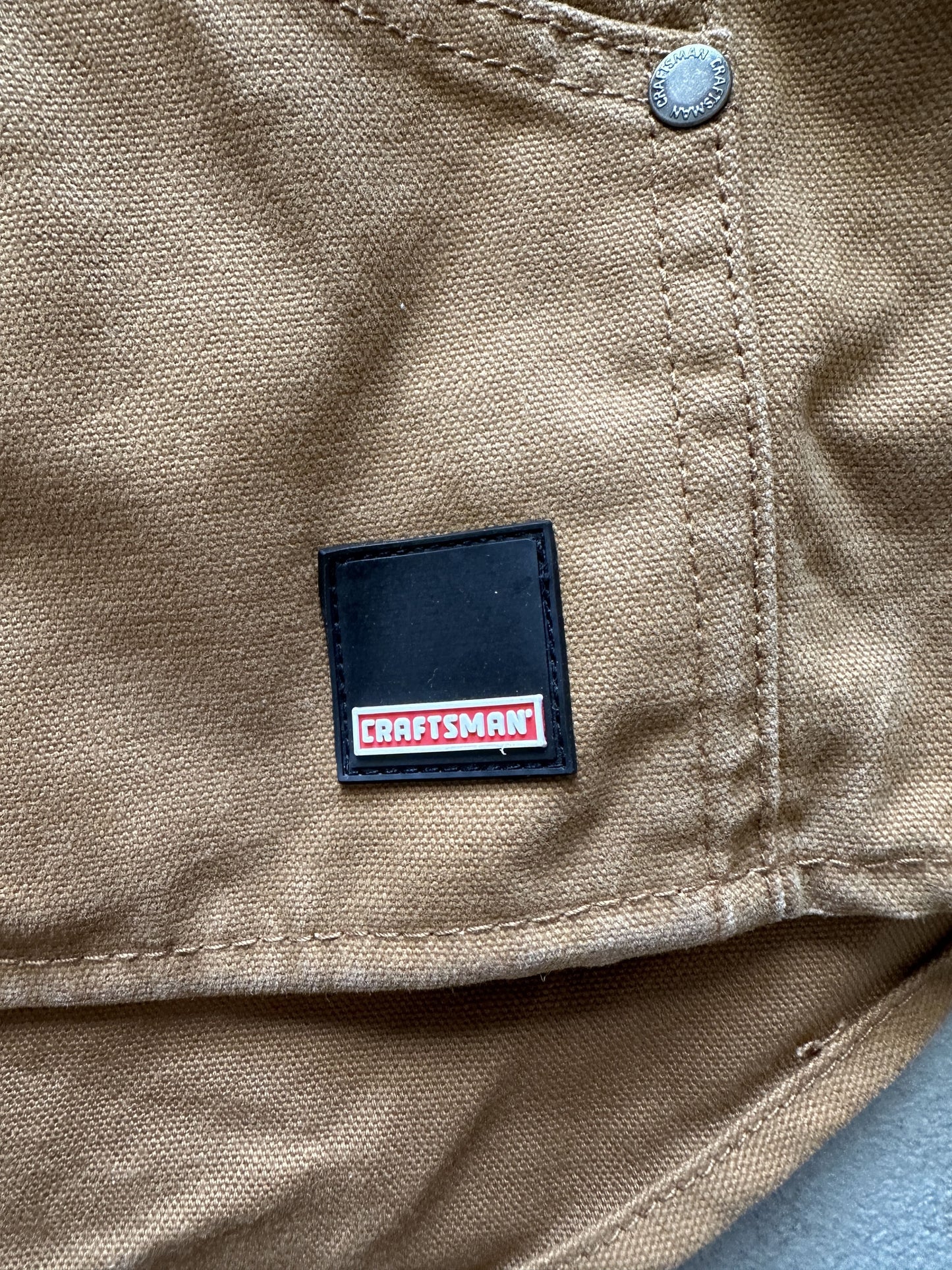 VINTAGE WORKWEAR CRAFTSMAN SLEEVELESS JACKET - XLARGE