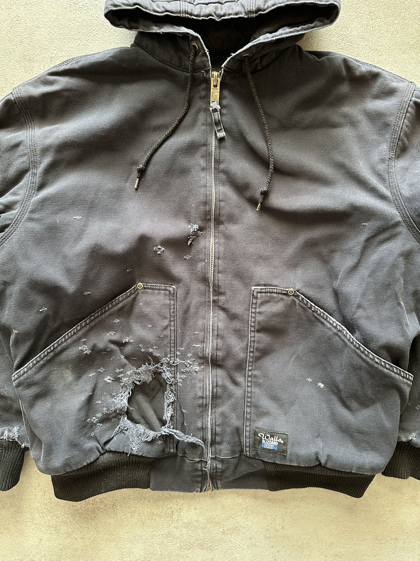 VINTAGE WORKWEAR DESTROY ACTIVE JACKET - XLARGE