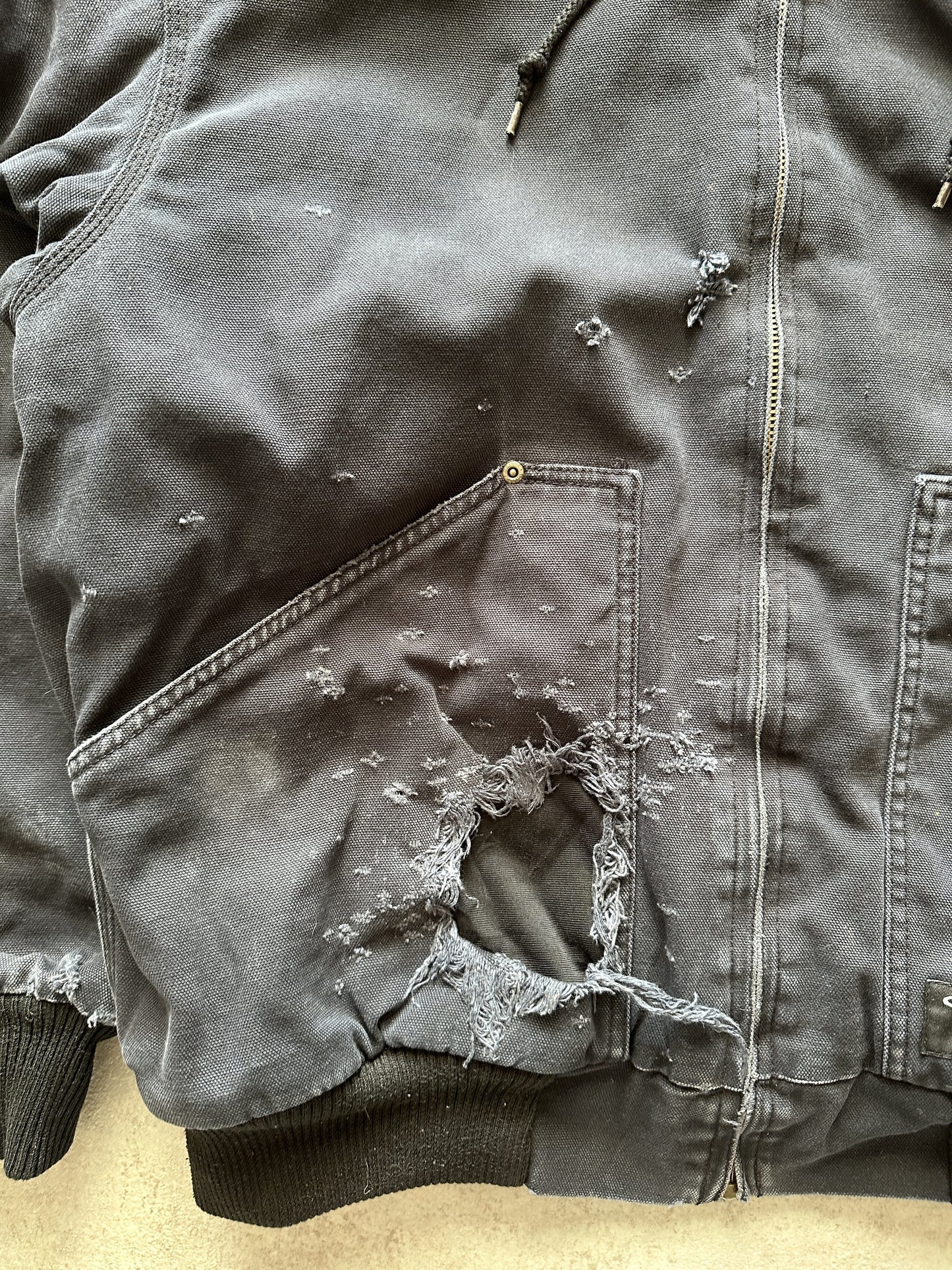VINTAGE WORKWEAR DESTROY ACTIVE JACKET - XLARGE