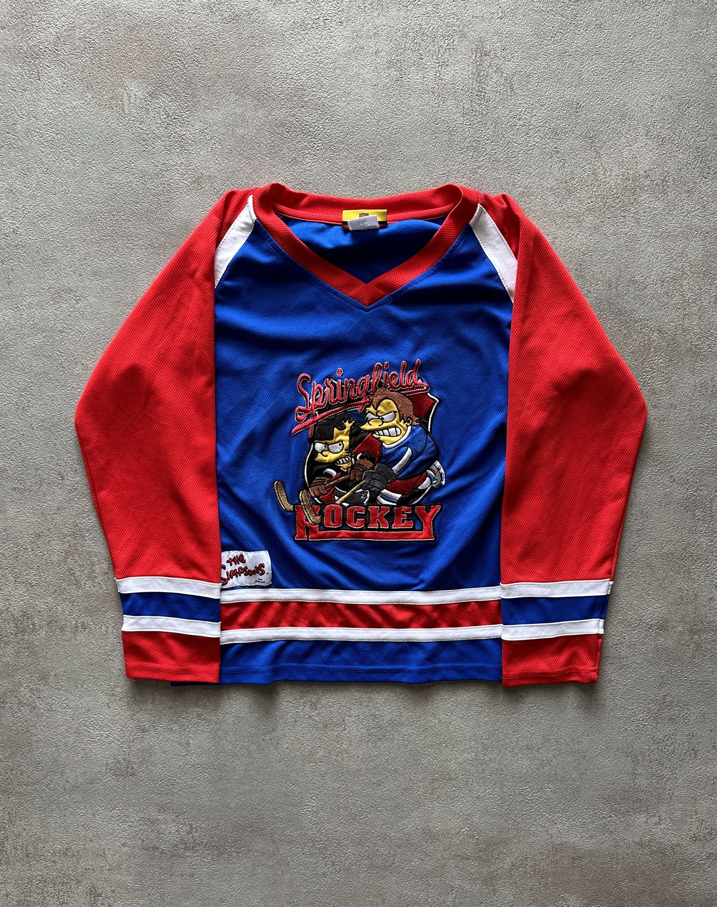 VINTAGE THE SIMPSONS HOCKEY JERSEY - XSMALL (WOMEN)