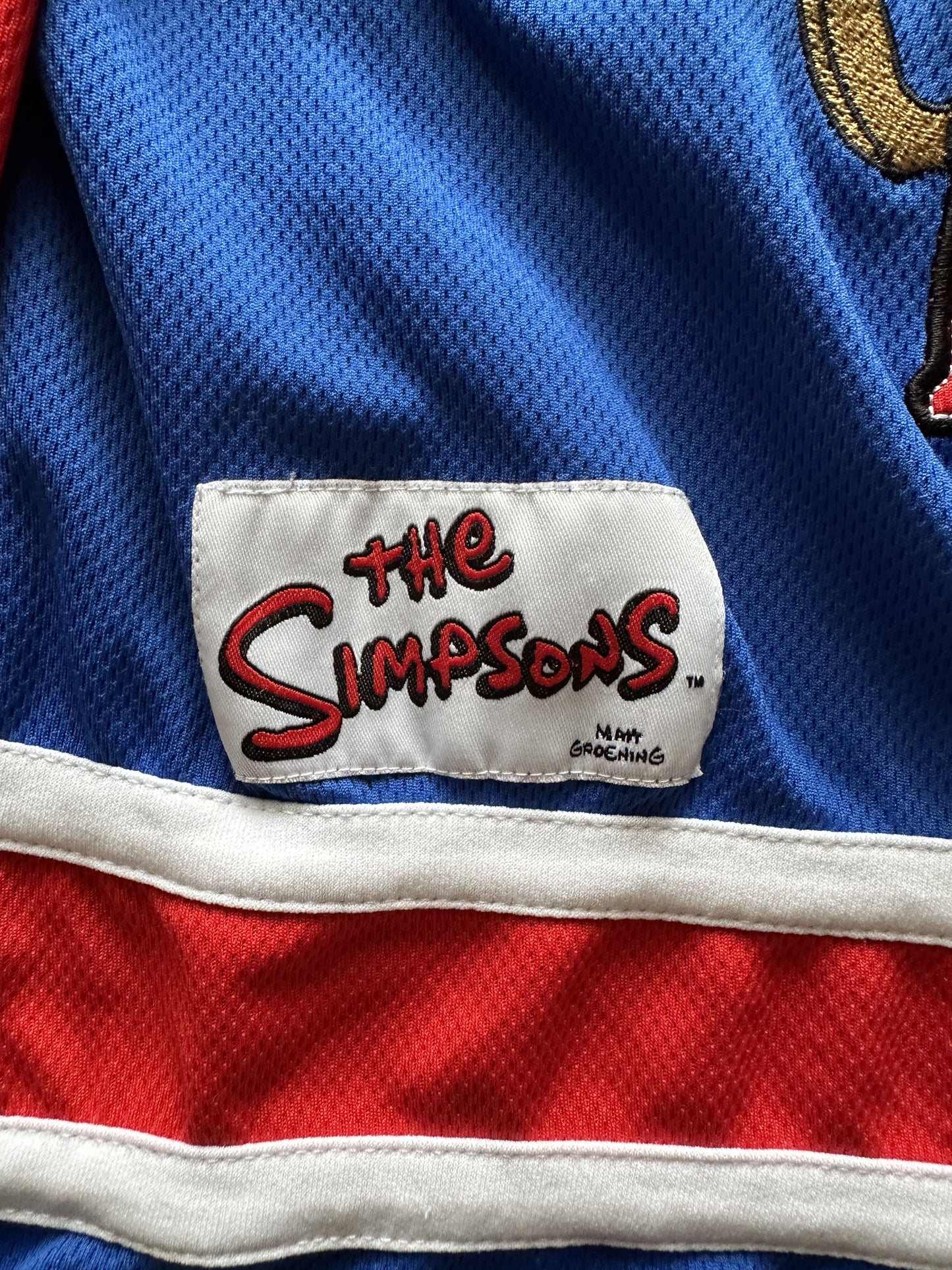 VINTAGE THE SIMPSONS HOCKEY JERSEY - XSMALL (WOMEN)