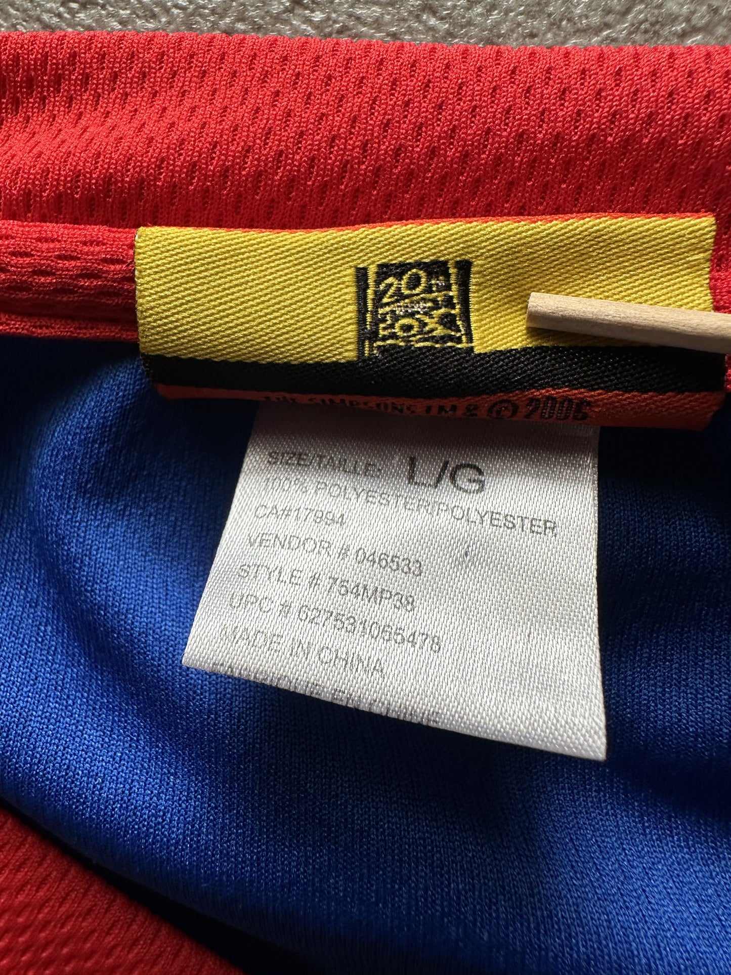 VINTAGE THE SIMPSONS HOCKEY JERSEY - XSMALL (WOMEN)