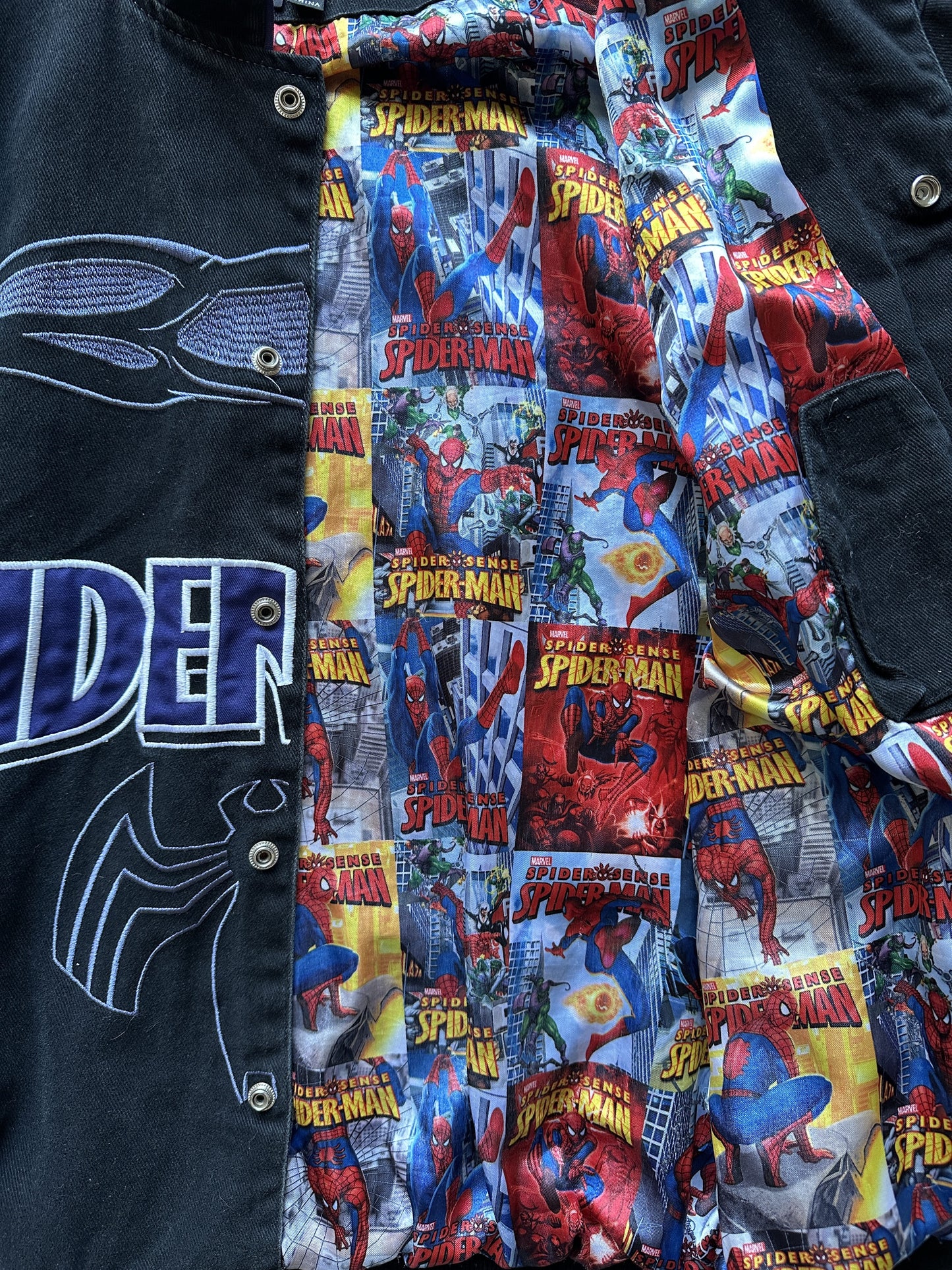 JH DESIGN SPIDERMAN BLACK SUIT JACKET - MEDIUM