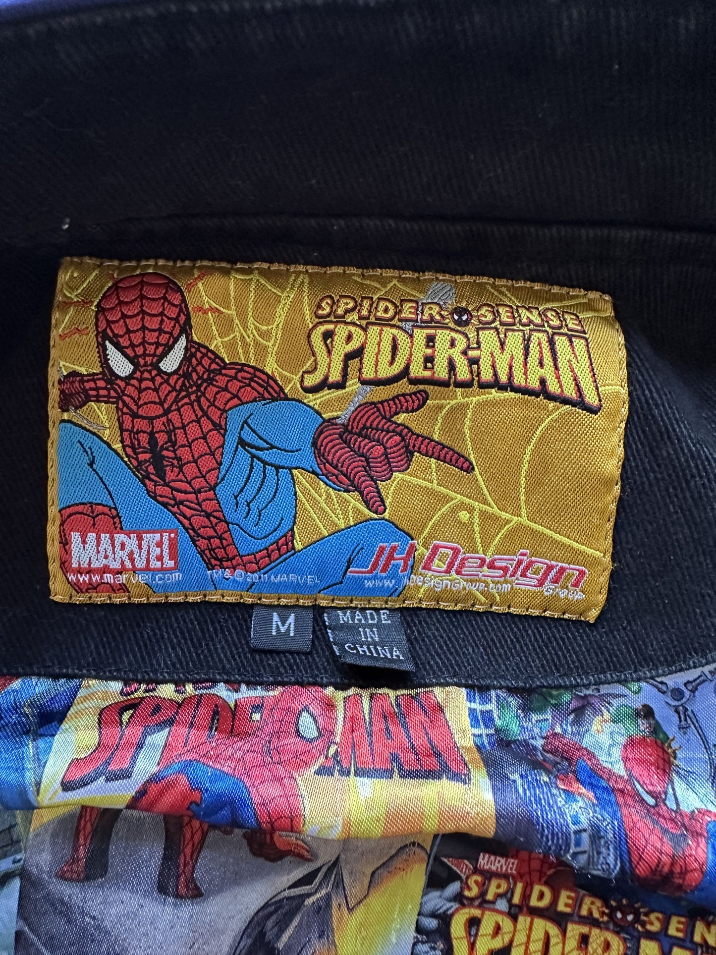 JH DESIGN SPIDERMAN BLACK SUIT JACKET - MEDIUM