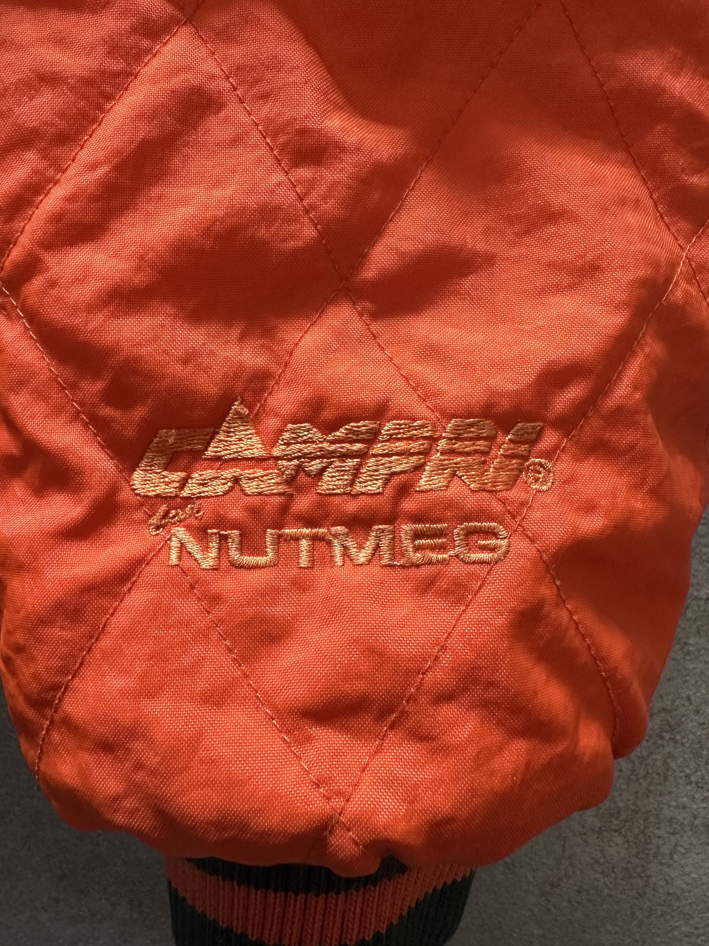 VINTAGE NUTMEG MIAMI HURRICANES JACKET - LARGE