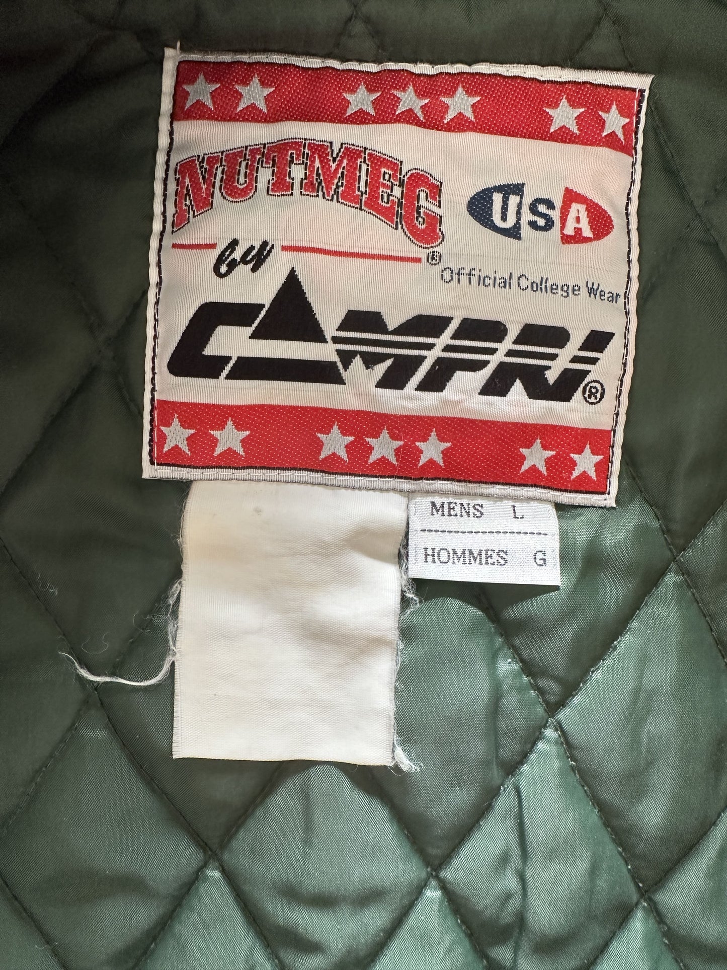 VINTAGE NUTMEG MIAMI HURRICANES JACKET - LARGE