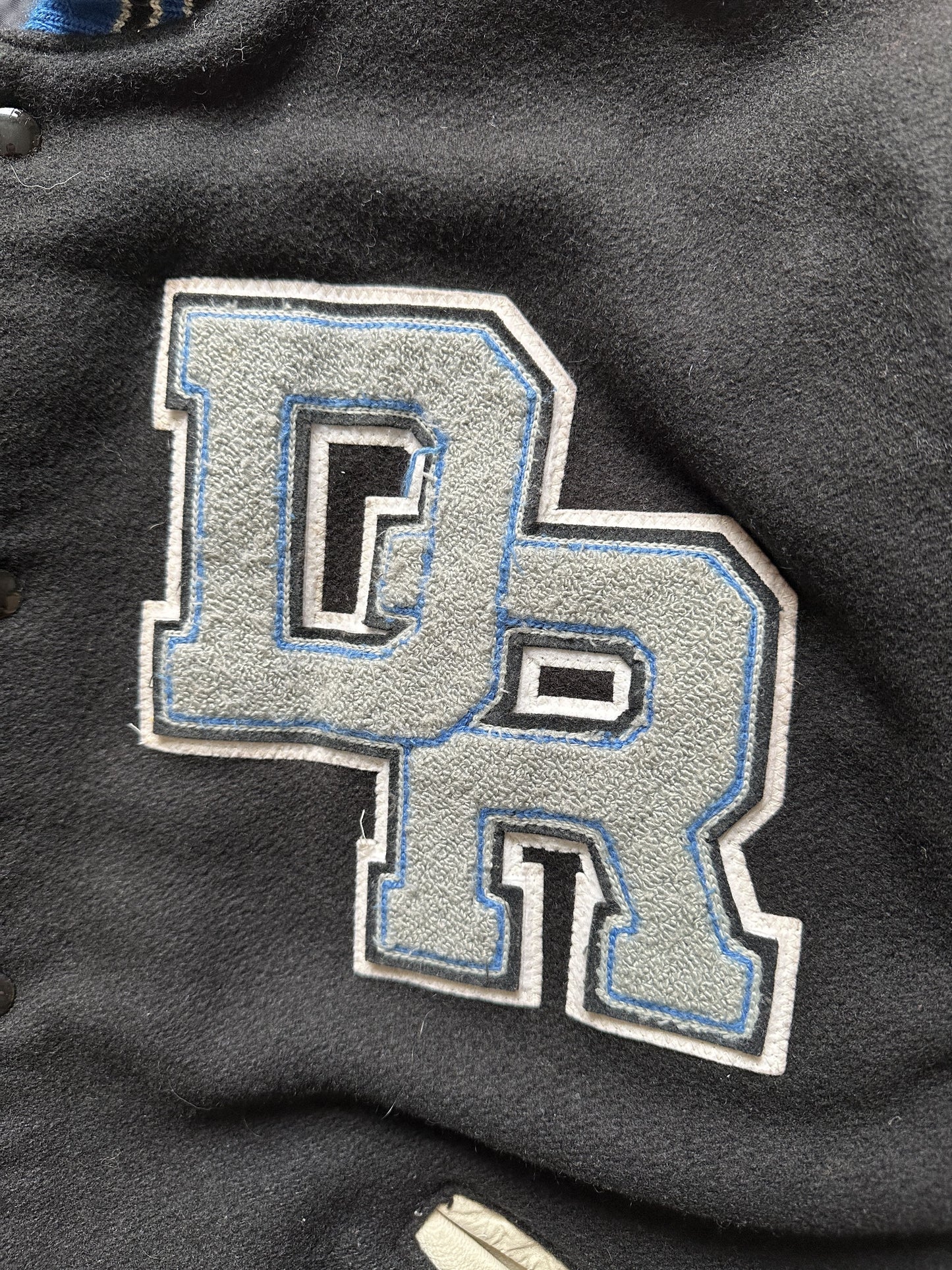 VINTAGE 2003 DELONG VARSITY JACKET - XXLARGE
