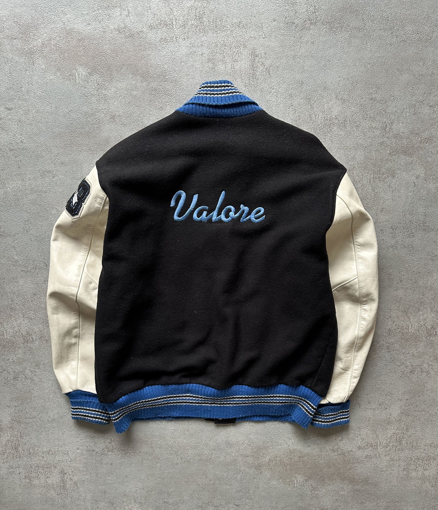 VINTAGE 2003 DELONG VARSITY JACKET - XXLARGE