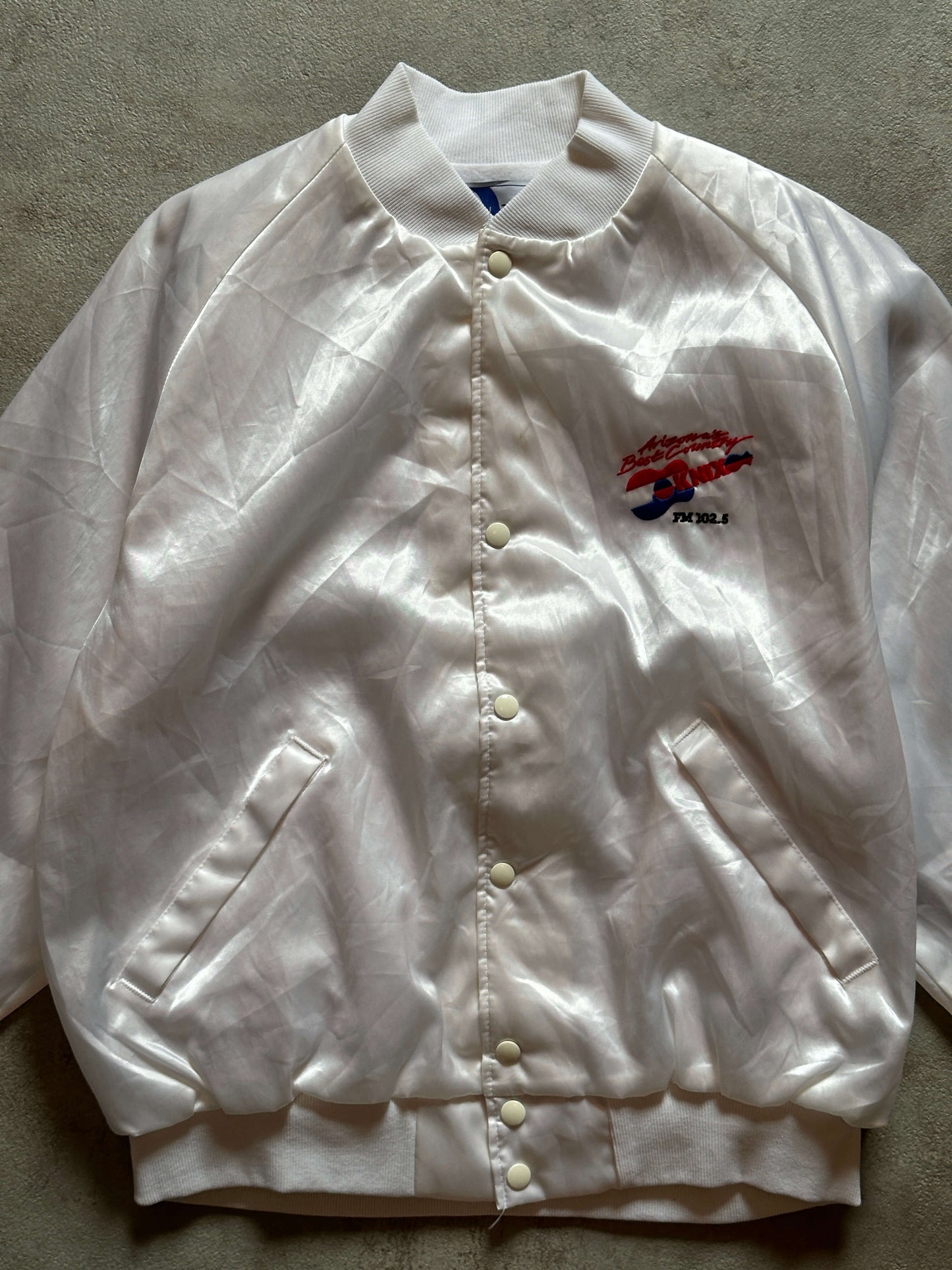 VINTAGE ARIZONA SATIN JACKET - XLARGE