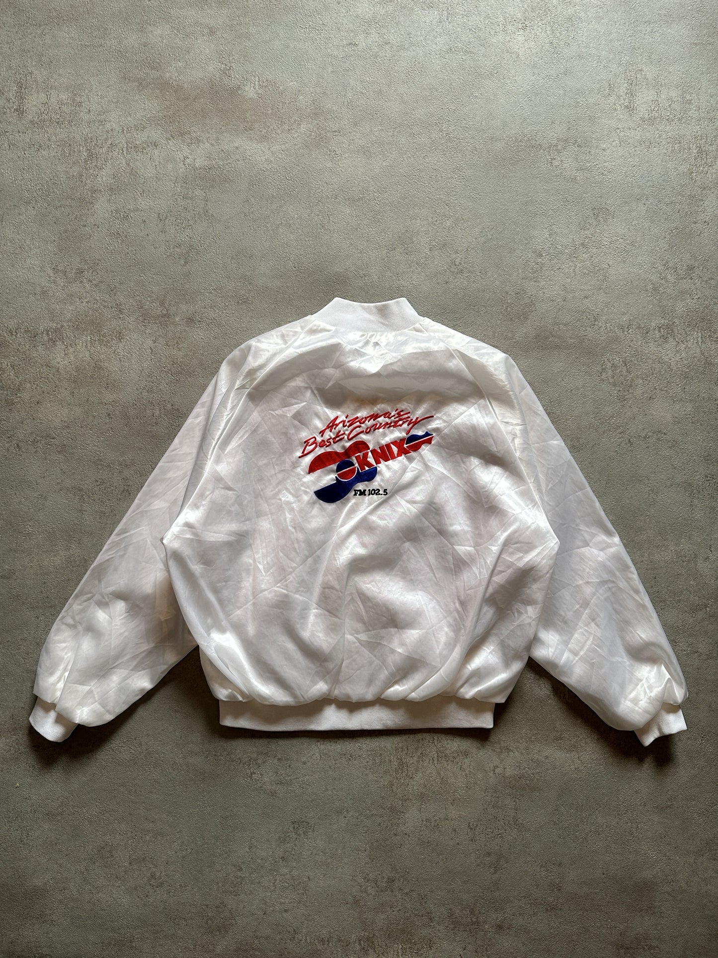 VINTAGE ARIZONA SATIN JACKET - XLARGE