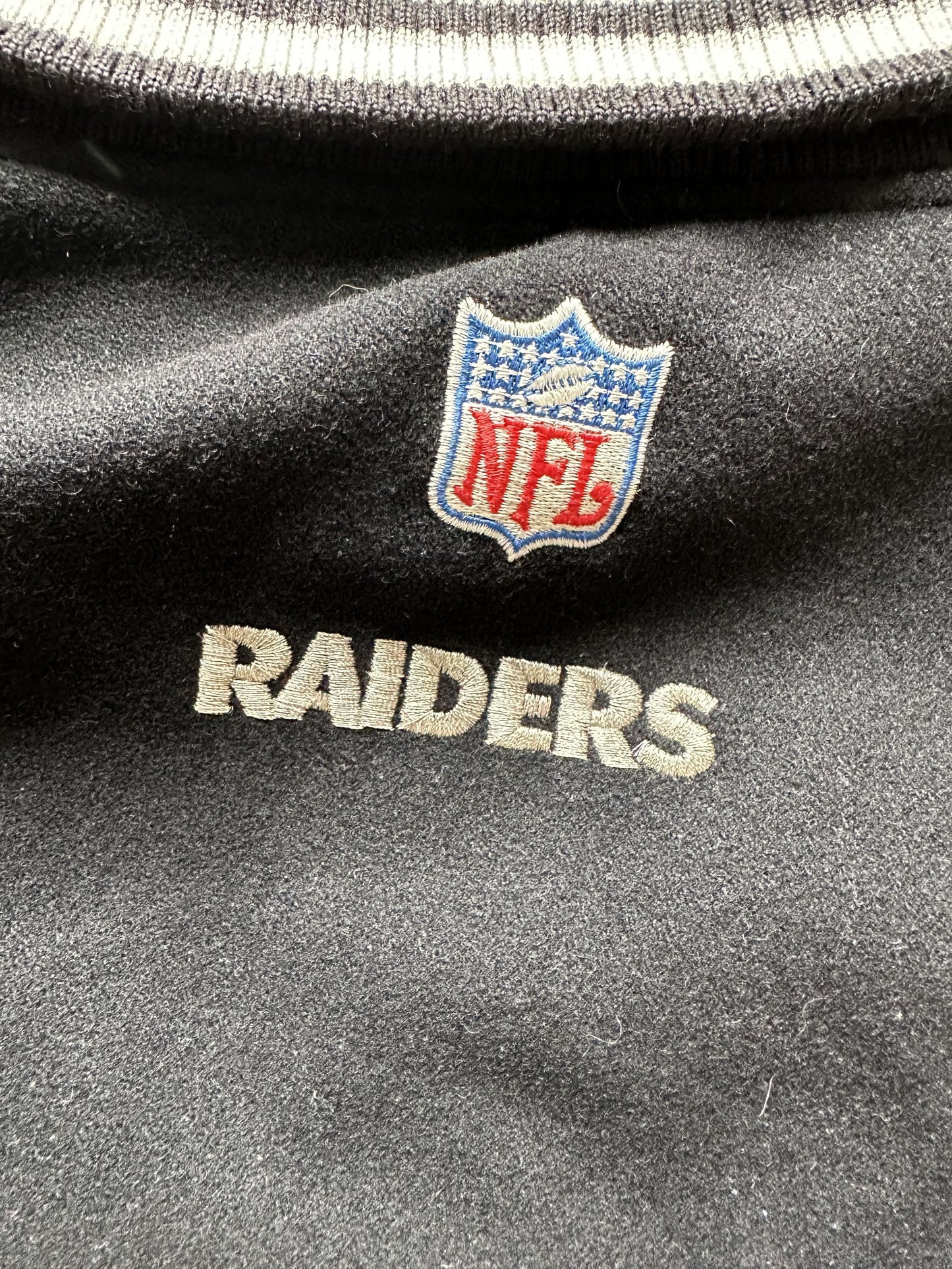 VINTAGE REEBOK OAKLAND RAIDERS VARSITY JACKET - XLARGE