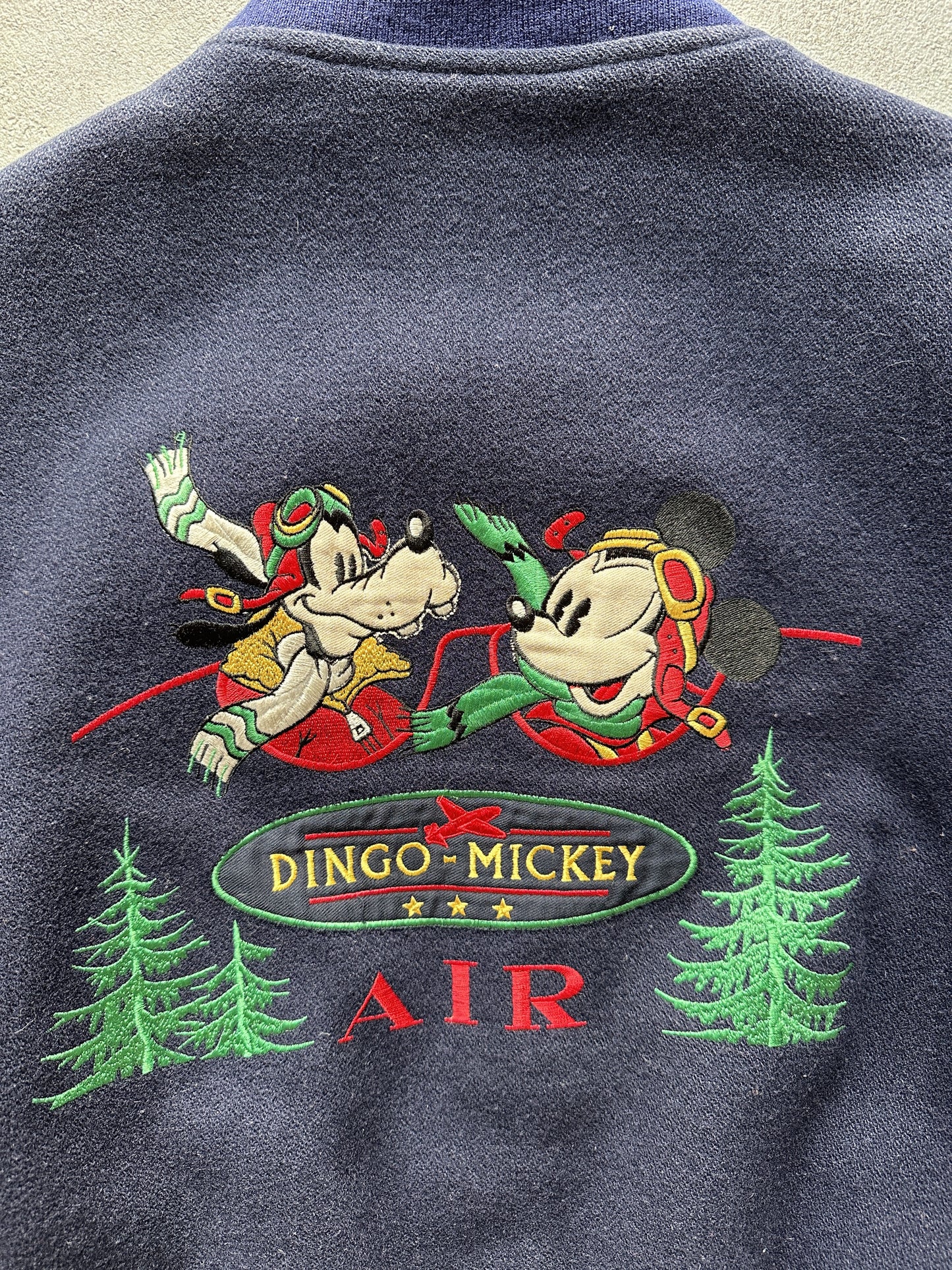 VINTAGE DISNEY DINGO MICKEY VARSITY JACKET - XLARGE