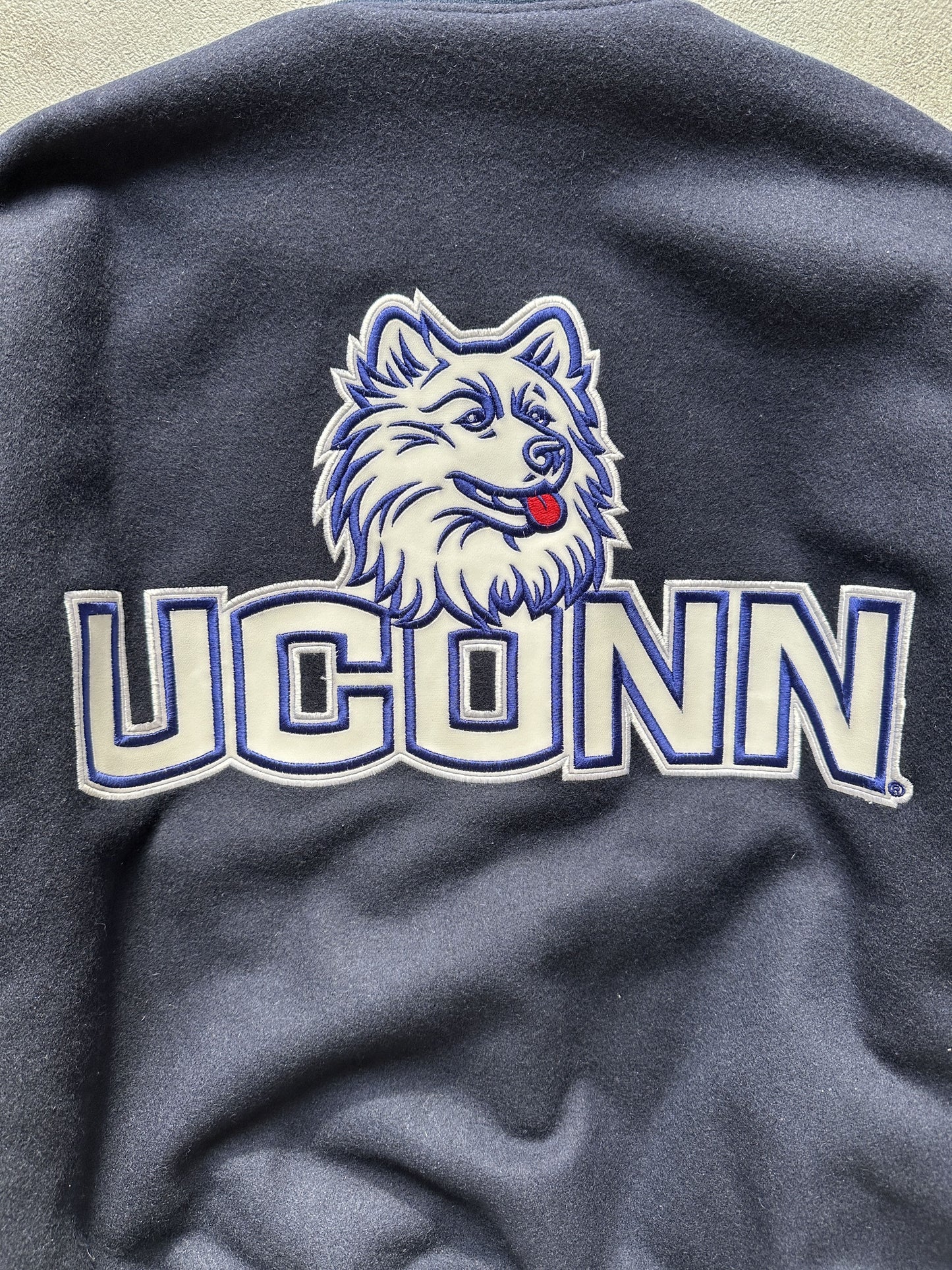 VINTAGE JH DESIGN UCONN UNIVERSITY REVERSIBLE JACKET - XLARGE