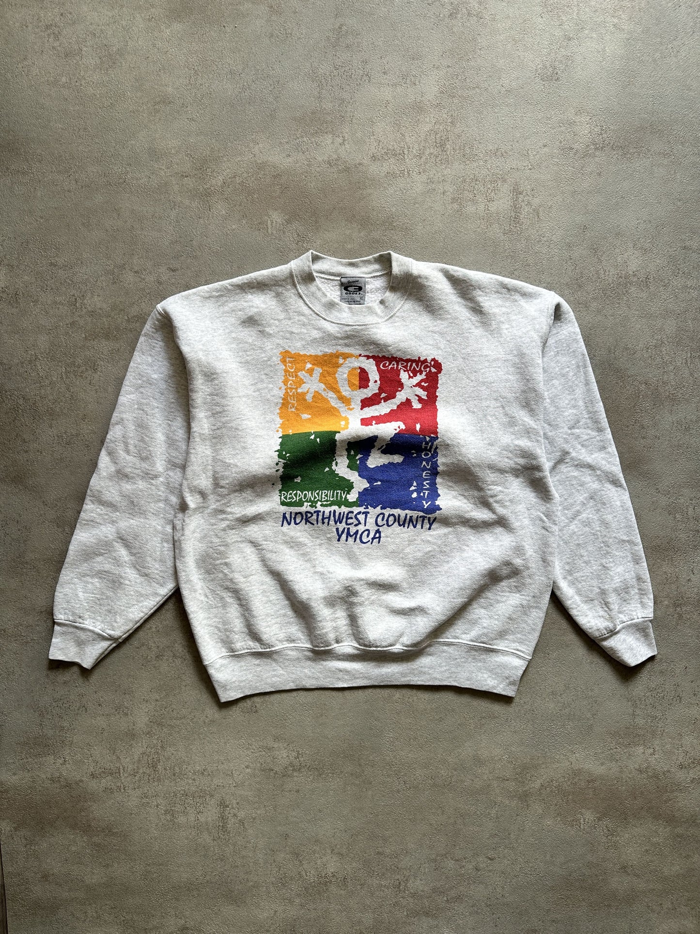 VINTAGE YMCA SWEATSHIRT - XLARGE