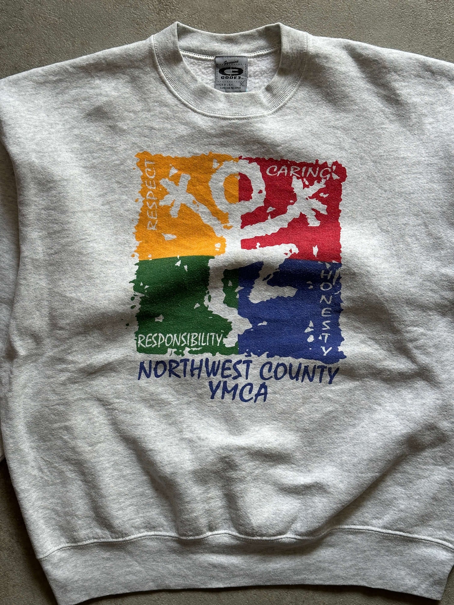 VINTAGE YMCA SWEATSHIRT - XLARGE
