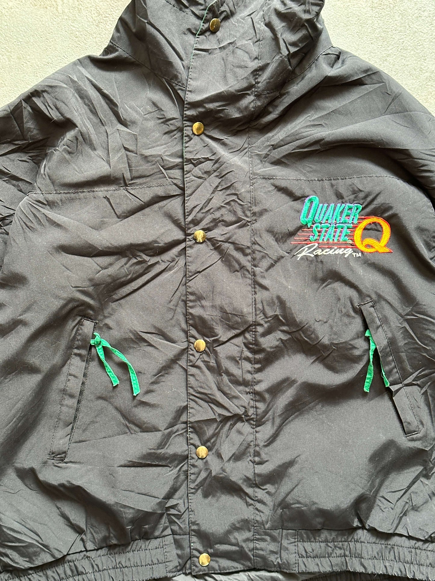 VINTAGE QUAKER STATE RACING JACKET - LARGE